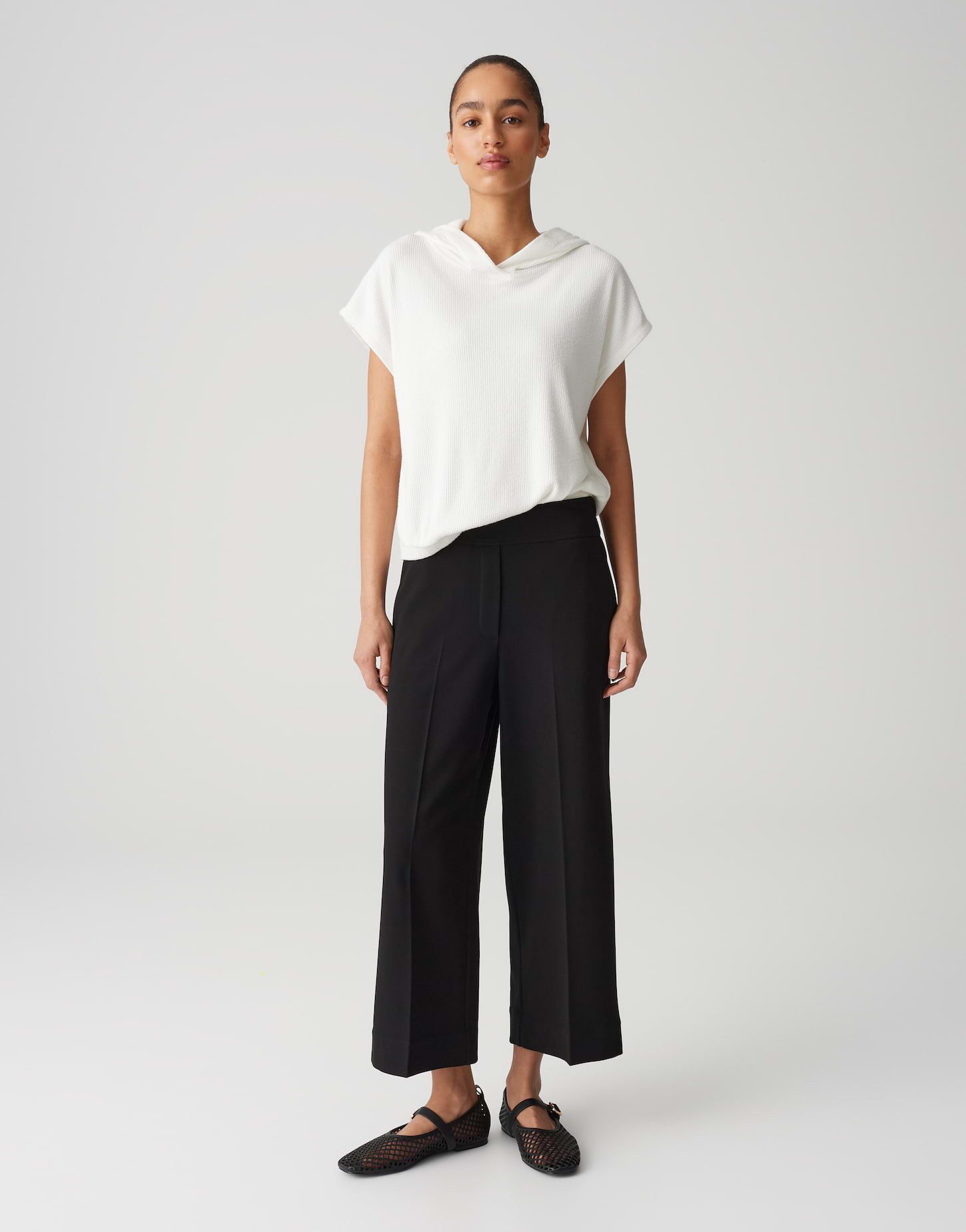 OPUS Kurzarmshirt SAHUDI mit Rippstruktur