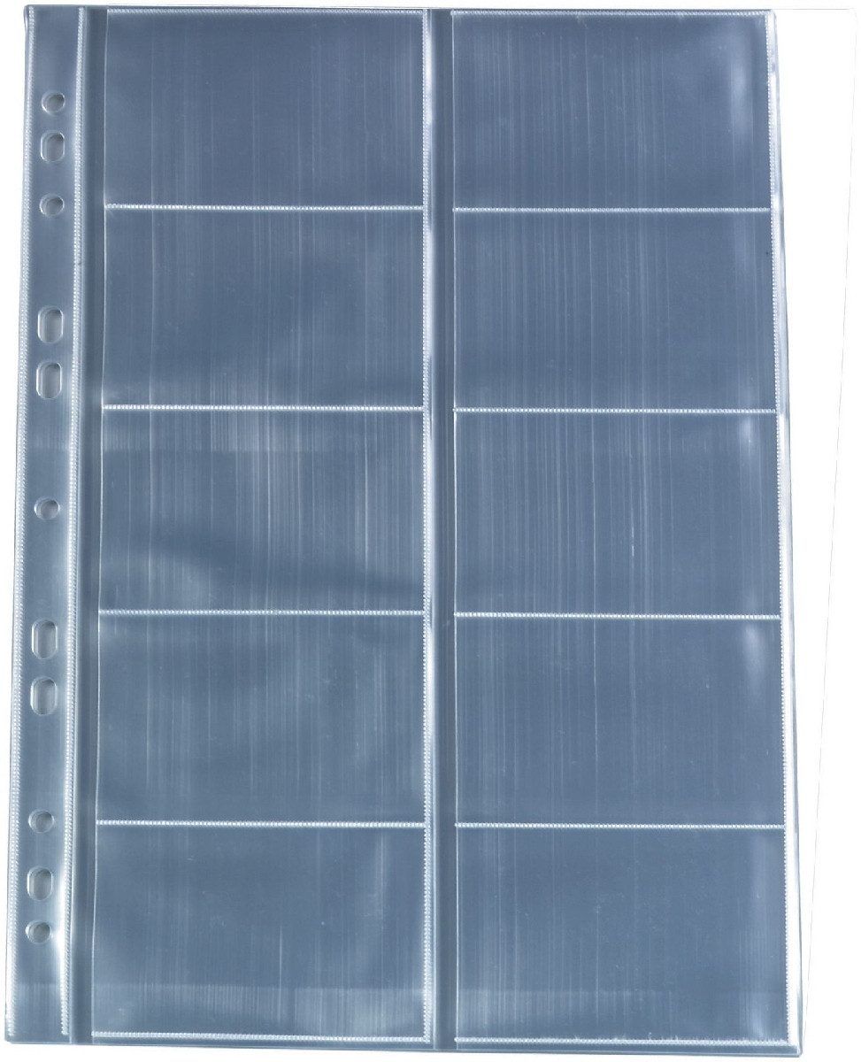 Herlitz Visitenkartenhülle Visitenkartenhüllen A4 VE=10 Hüllen transparent