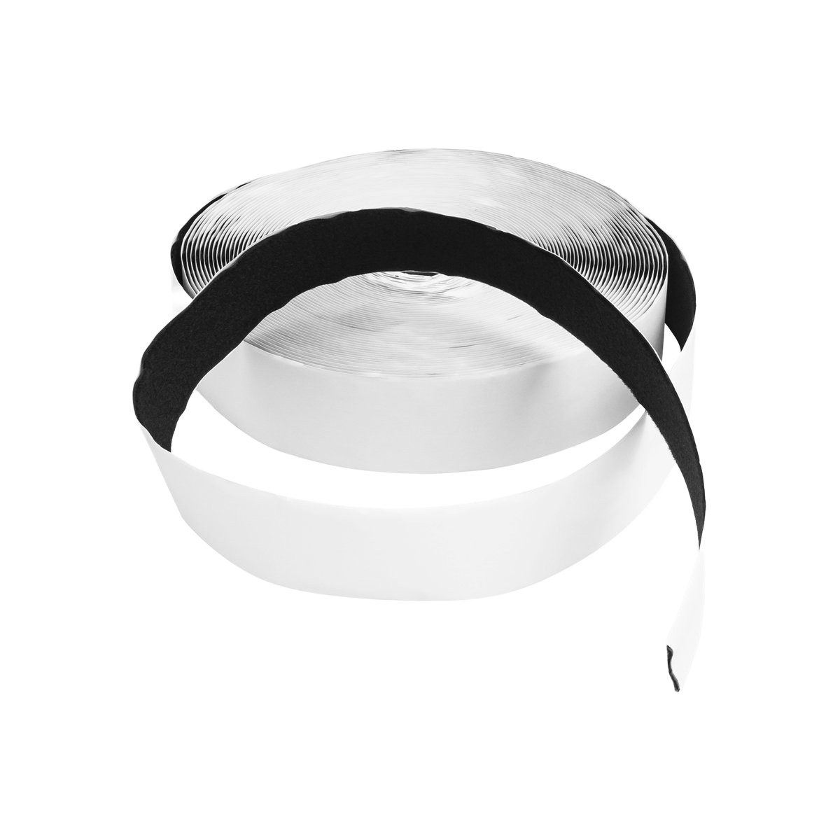LYSEL® Klettband Klettband Flauschband selbstklebend Hotmelt Universalkleber schwarz Br, (5-St), 5000 x 25 mm [L x B]