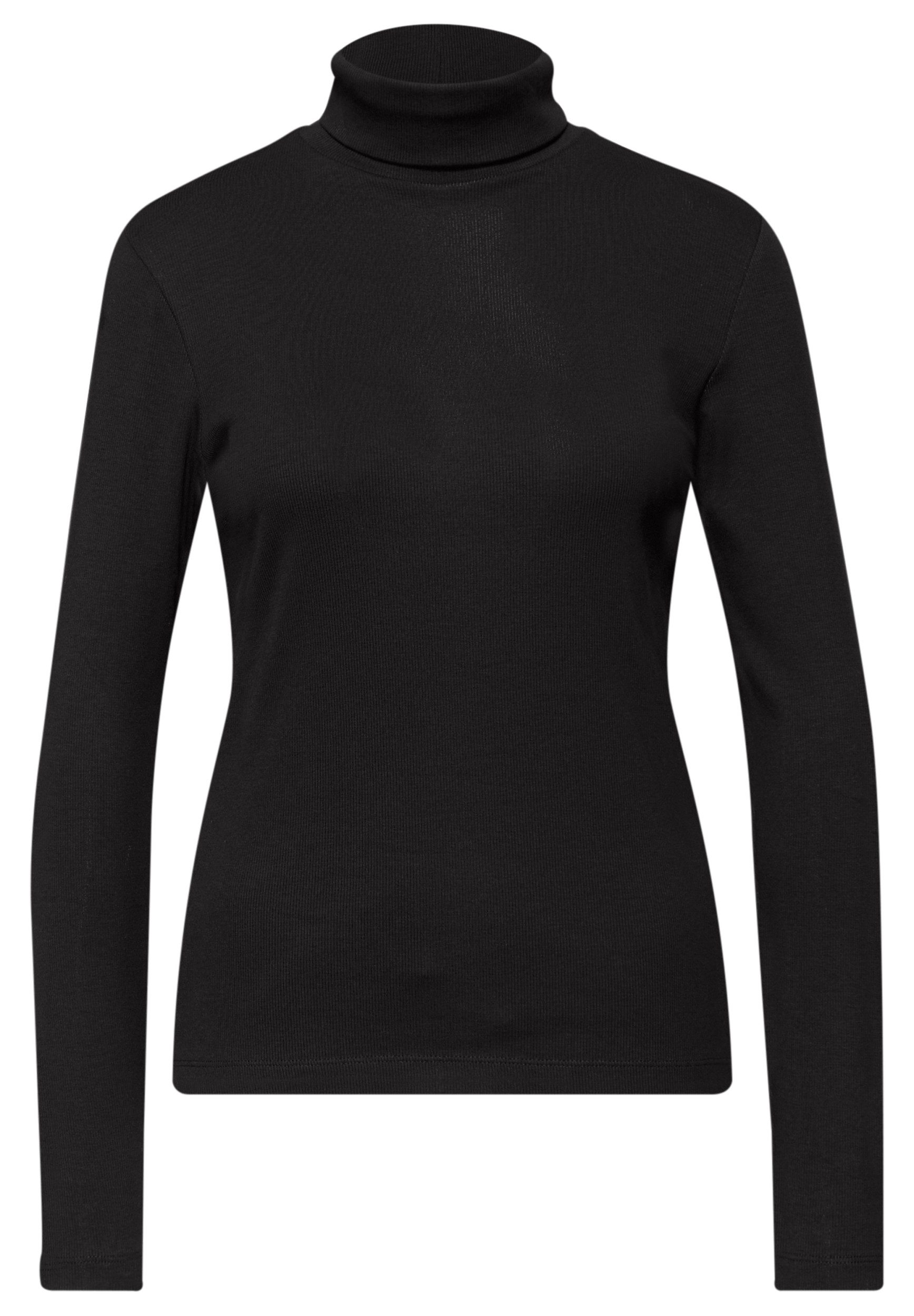 STREET ONE Langarmshirt LTD QR basic rib roll neck shi günstig online kaufen