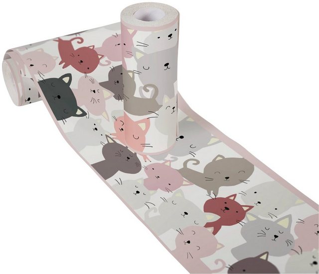 A.S. Création Bordüre »Little Cats«, glatt, für Baby- und Kinderzimmer, selbstklebend, PVC-frei-Otto