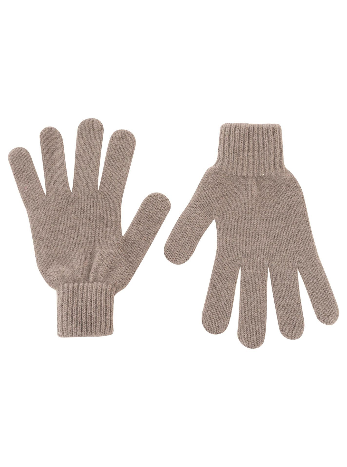 Zwillingsherz Strickhandschuhe 100% Cashmere Handschuhe "Uni"