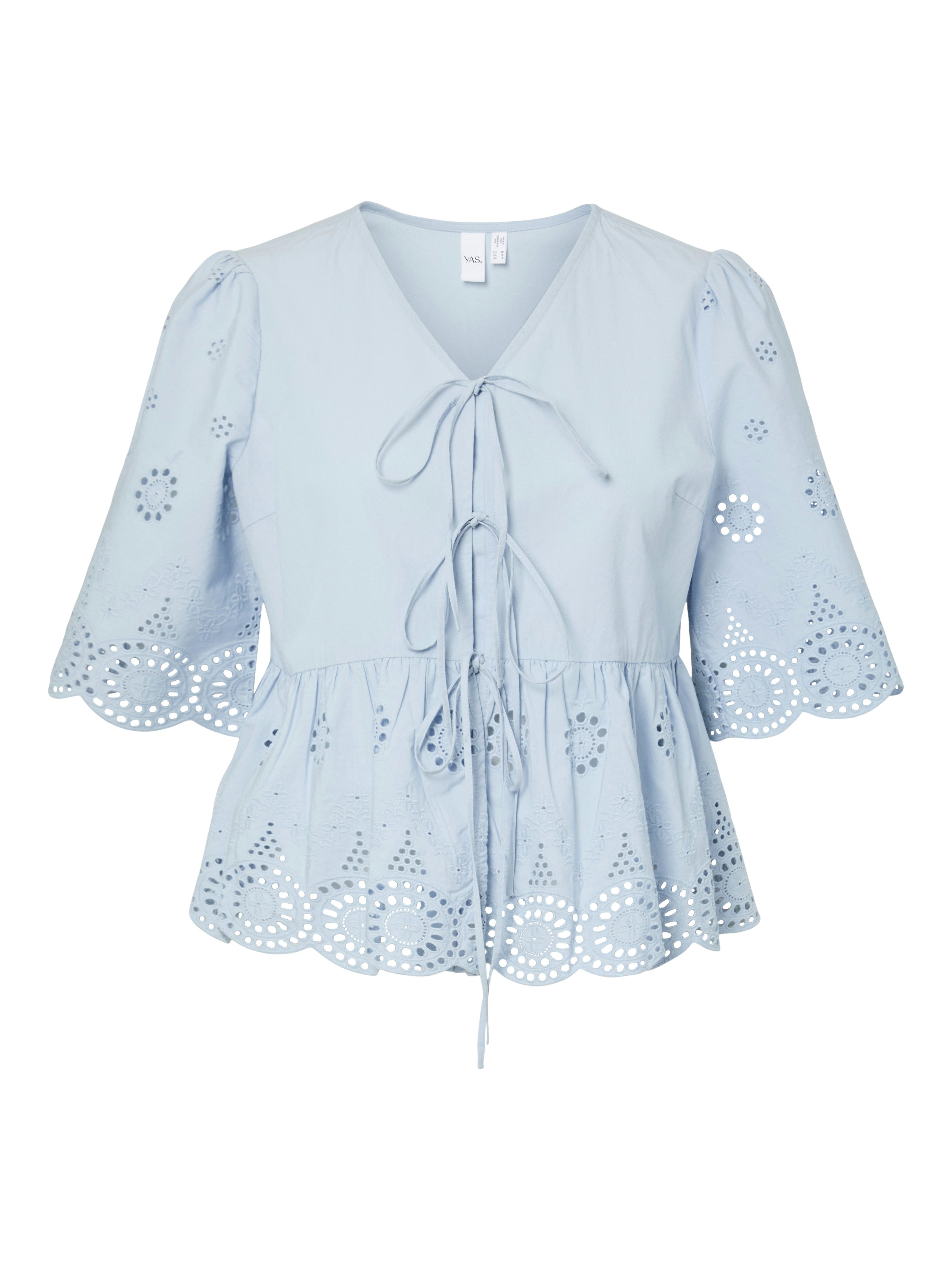 Spitzenbluse YASCORNELIA 2/4 TIE TOP S. NOOS