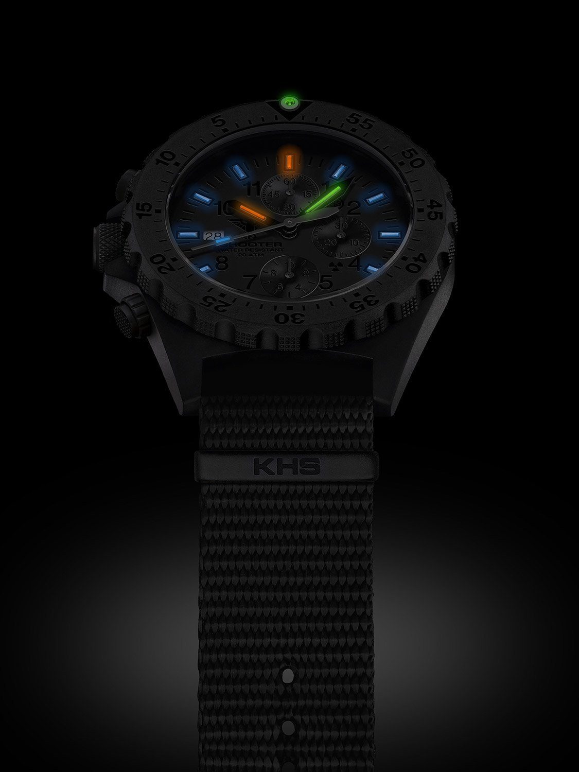 KHS Schweizer Uhr Shooter MKII XTAC Chronograph