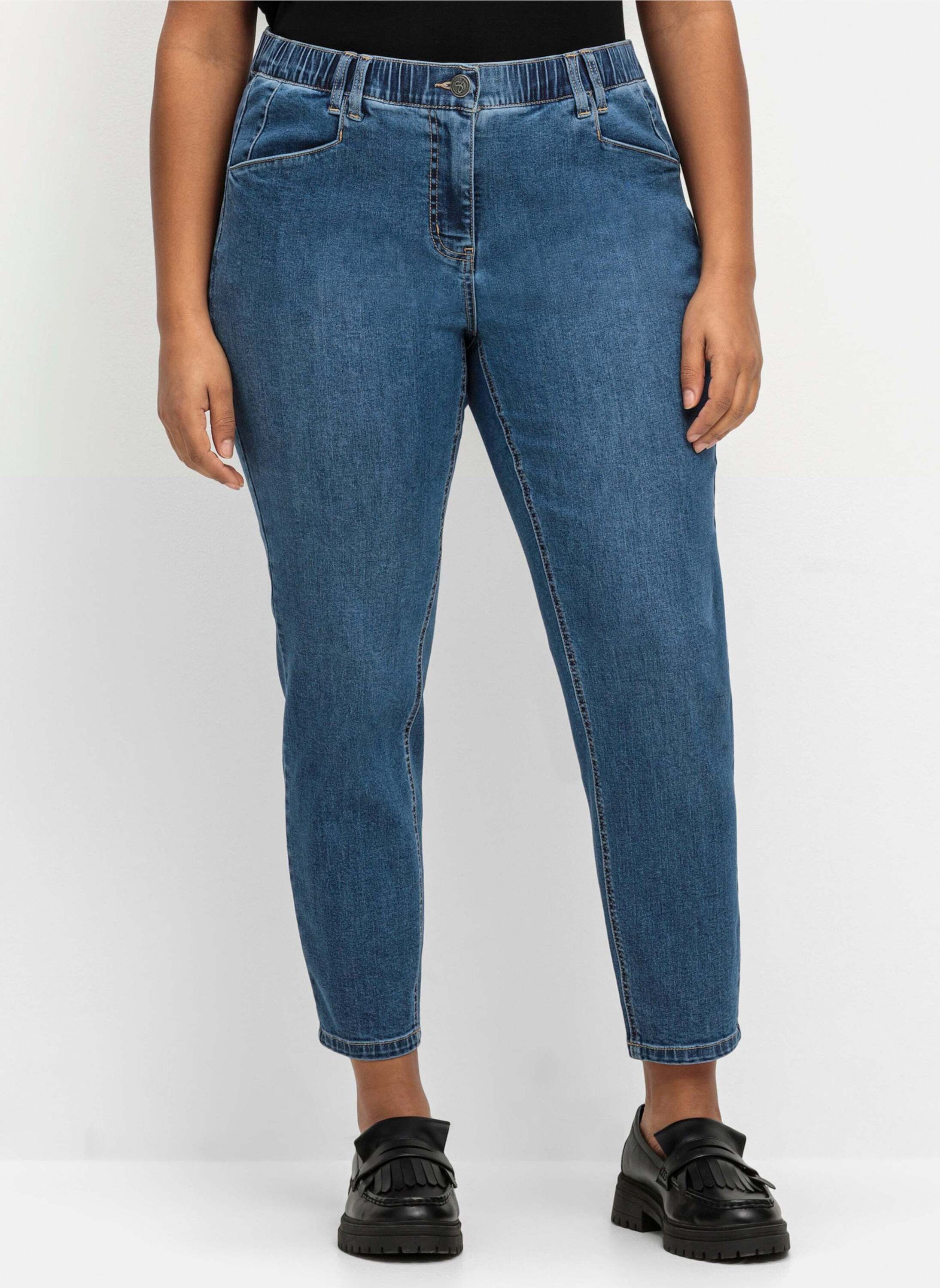 Sheego Bequeme Jeans Stretch-Jeans aus ultraflexibler Qualität