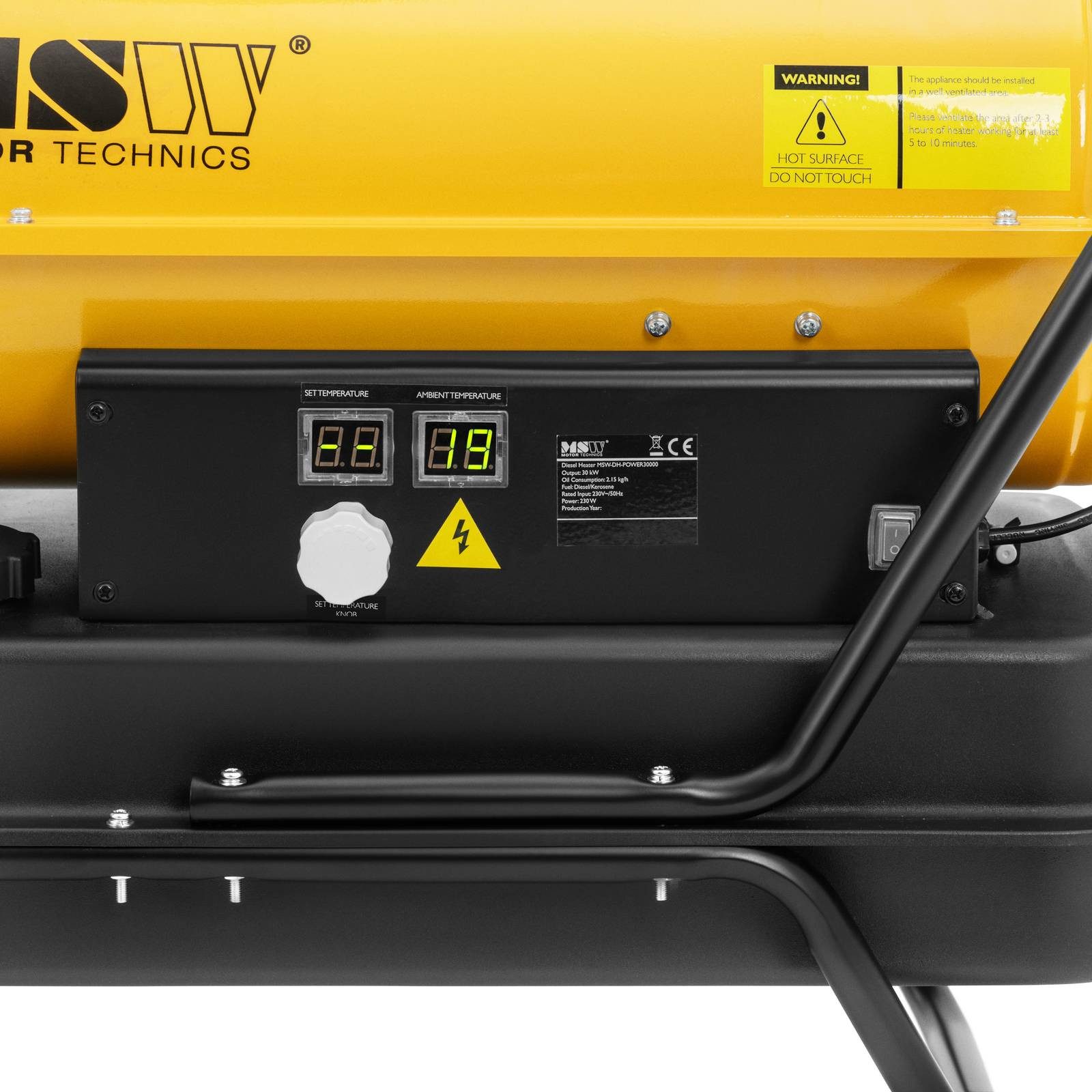 MSW Heizgerät Diesel Heizkanone mit Rädern Ölheizgebläse Ölheizer Ölheizkan günstig online kaufen