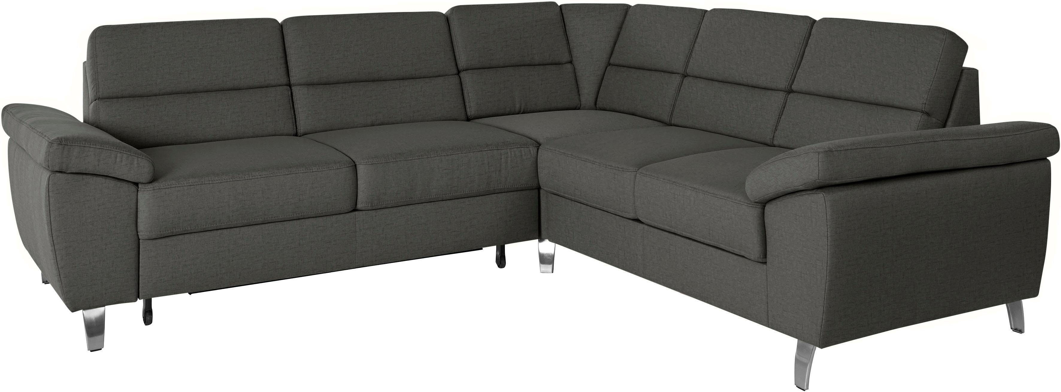sit&more Ecksofa Sorano L-Form, wahlweise mit Bett- und Relaxfunktion, inkl. Bettkasten