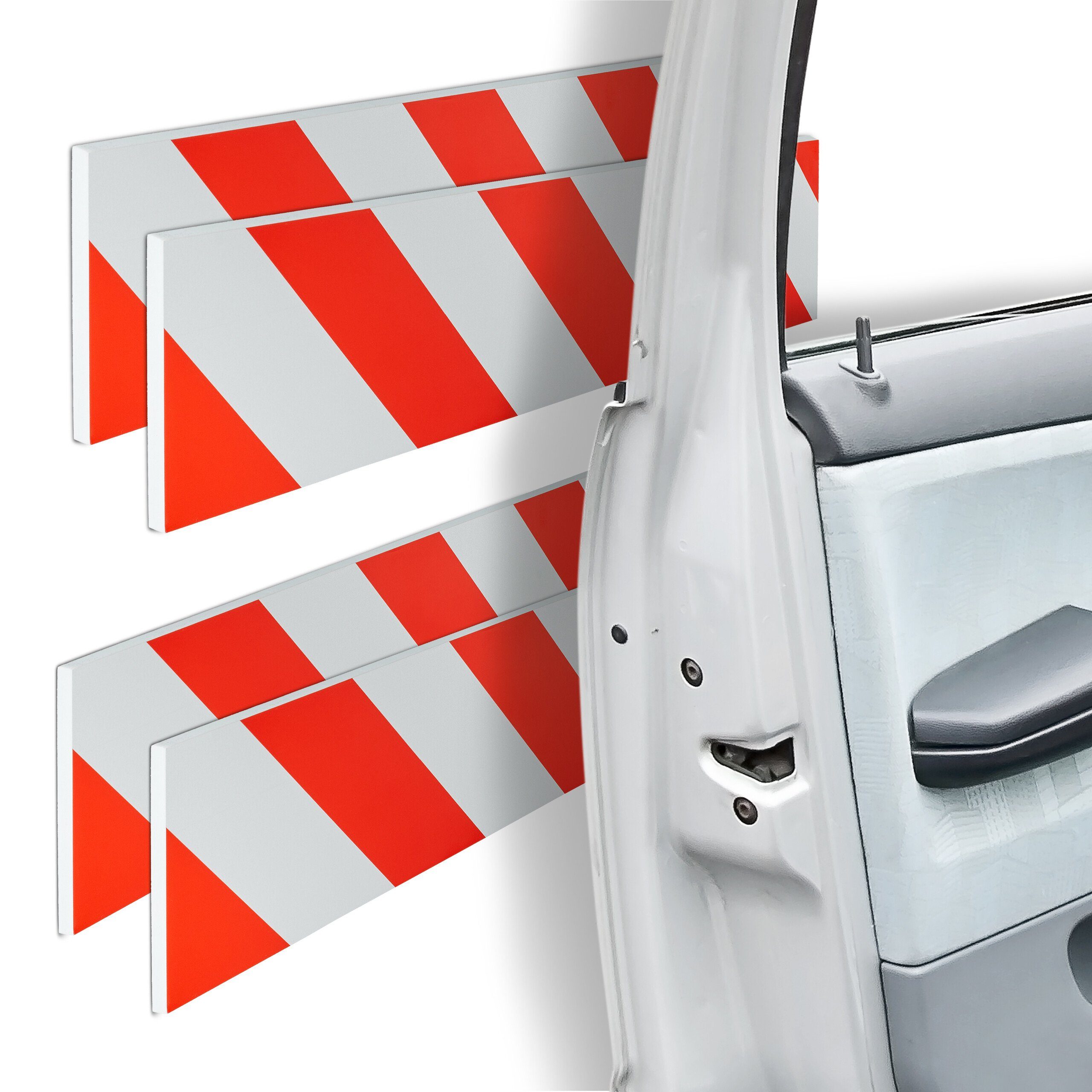 Upgrade4cars Garagen Wandschutz Selbstklebend Weiß für Autotüren