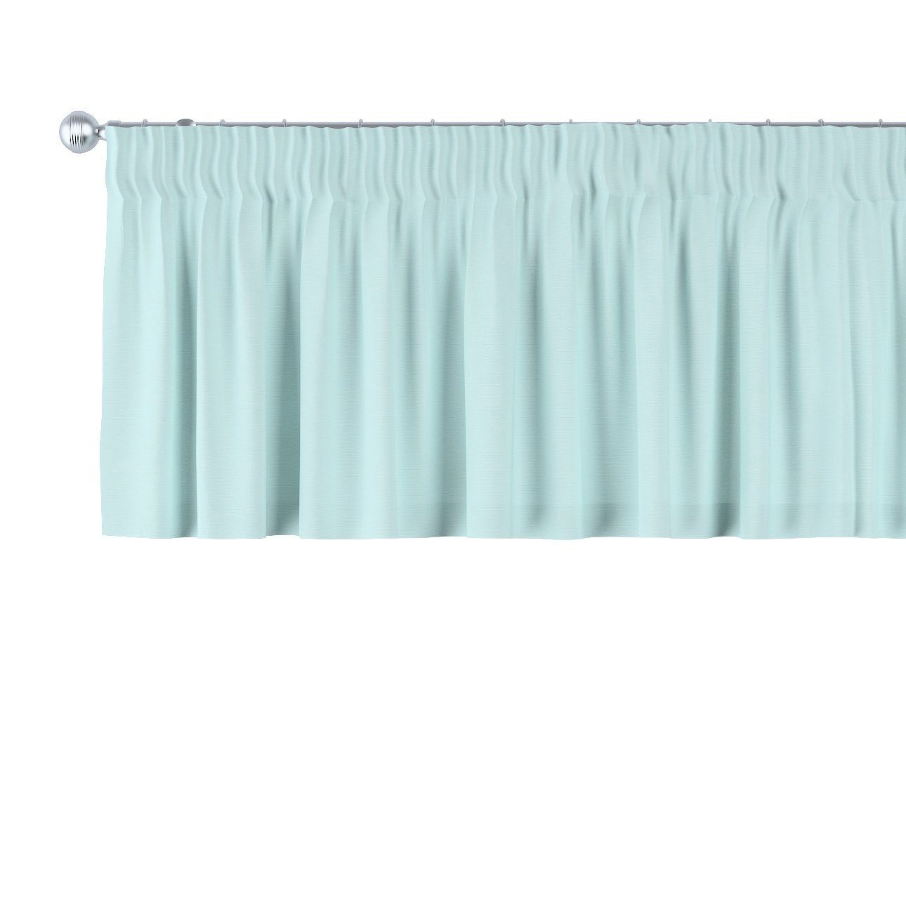 Vorhang mit Kräuselband 130 x 40 cm, Cotton Panama, Dekoria hellblau