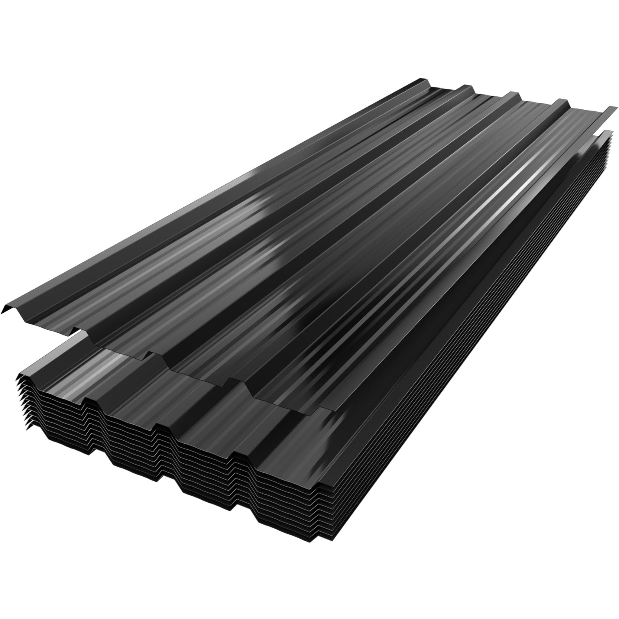 FIVMEN Wellplatte Trapezblech Wellplatten Deckenplatten 12 x Dachpaneele Metallblech