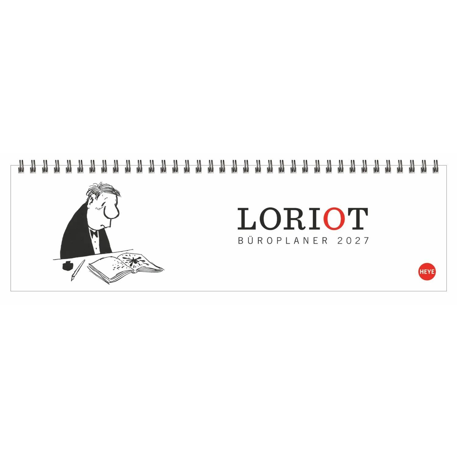 Querkalender Loriot Büroplaner 2027