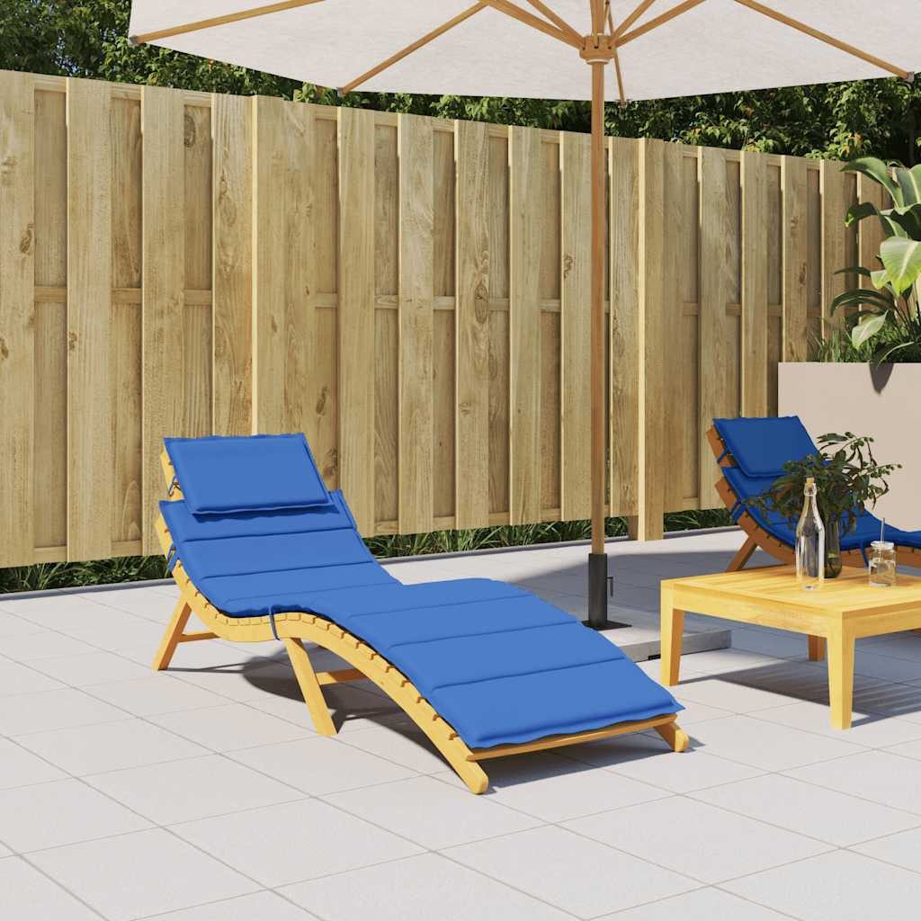 vidaXL Sitzauflage Sonnenliegen-Auflage Königsblau 186x58x4 cm Oxford-Gewebe, (1 St)
