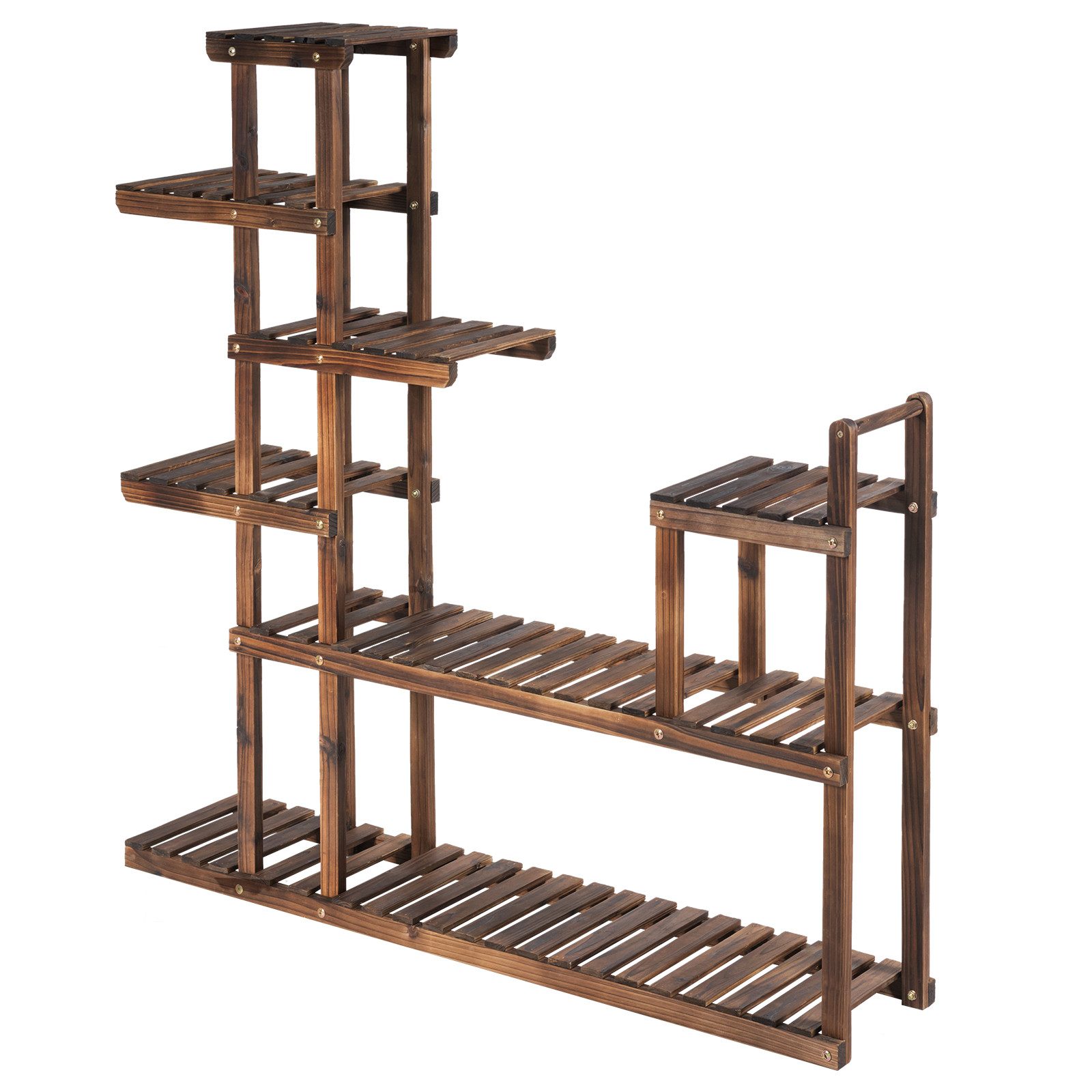 COSTWAY Nachttisch, 7 Etagen Pflanzenregal, Holz, günstig online kaufen