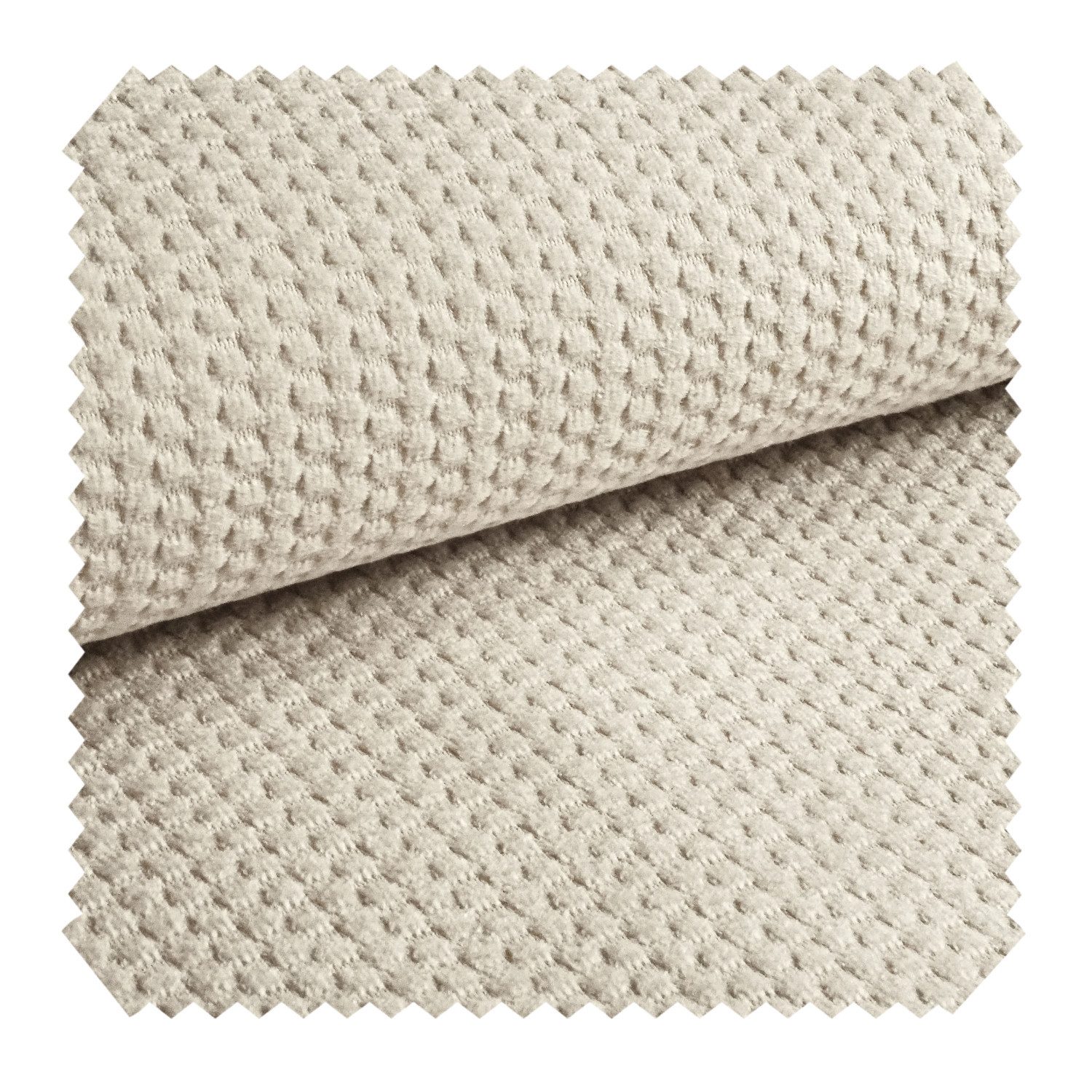 novely® Stoff MAKAO Ultraweicher Polsterstoff Velours mit Wabenstruktur, Strapazierfähig, Kuschelweich, Meterware, 1lfm