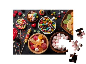 puzzleYOU Puzzle Bunte Bonbons, Gelee und Marmelade, 48 Puzzleteile, puzzleYOU-Kollektionen 100 Teile, Süßigkeiten, Essen und Trinken