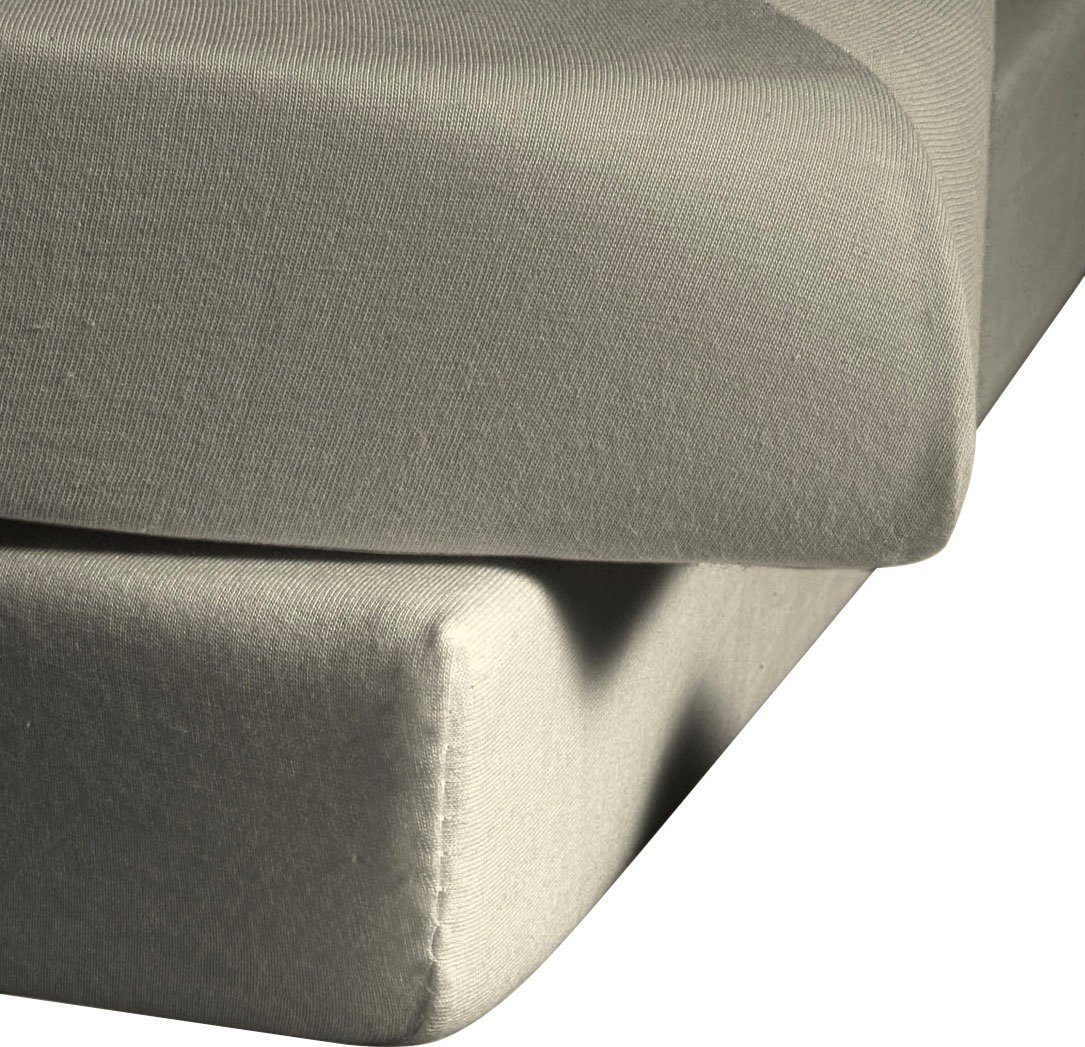 fleuresse Betttuch Colours, Mako-Satin, Gummizug: ohne, günstig online kaufen