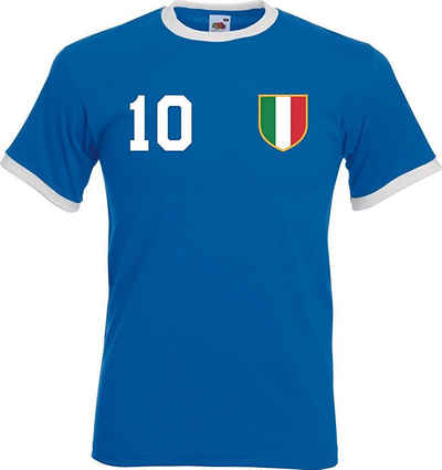 Youth Designz T-Shirt »Italien Herren T-Shirt im Fußball Trikot Look« mit trendigem Motiv