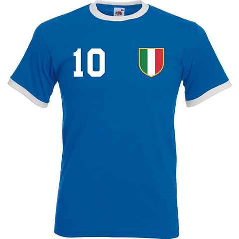 Youth Designz T-Shirt Italien Herren T-Shirt im Fußball Trikot Look mit trendigem Motiv