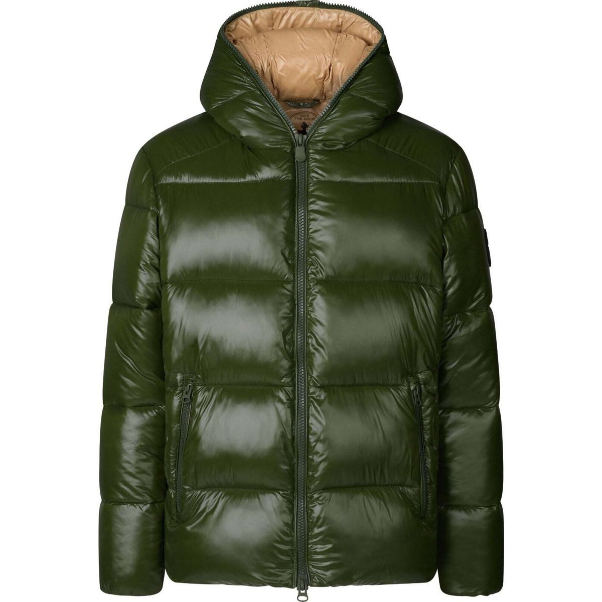SAVE THE DUCK Steppjacke Edgard Nachhaltige Herrenjacke mit glänzendem Finish und winddichter