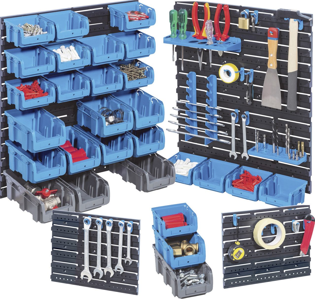 Allit Lochwand Allit StorePlus Set P 55 2 große und 2 kleine