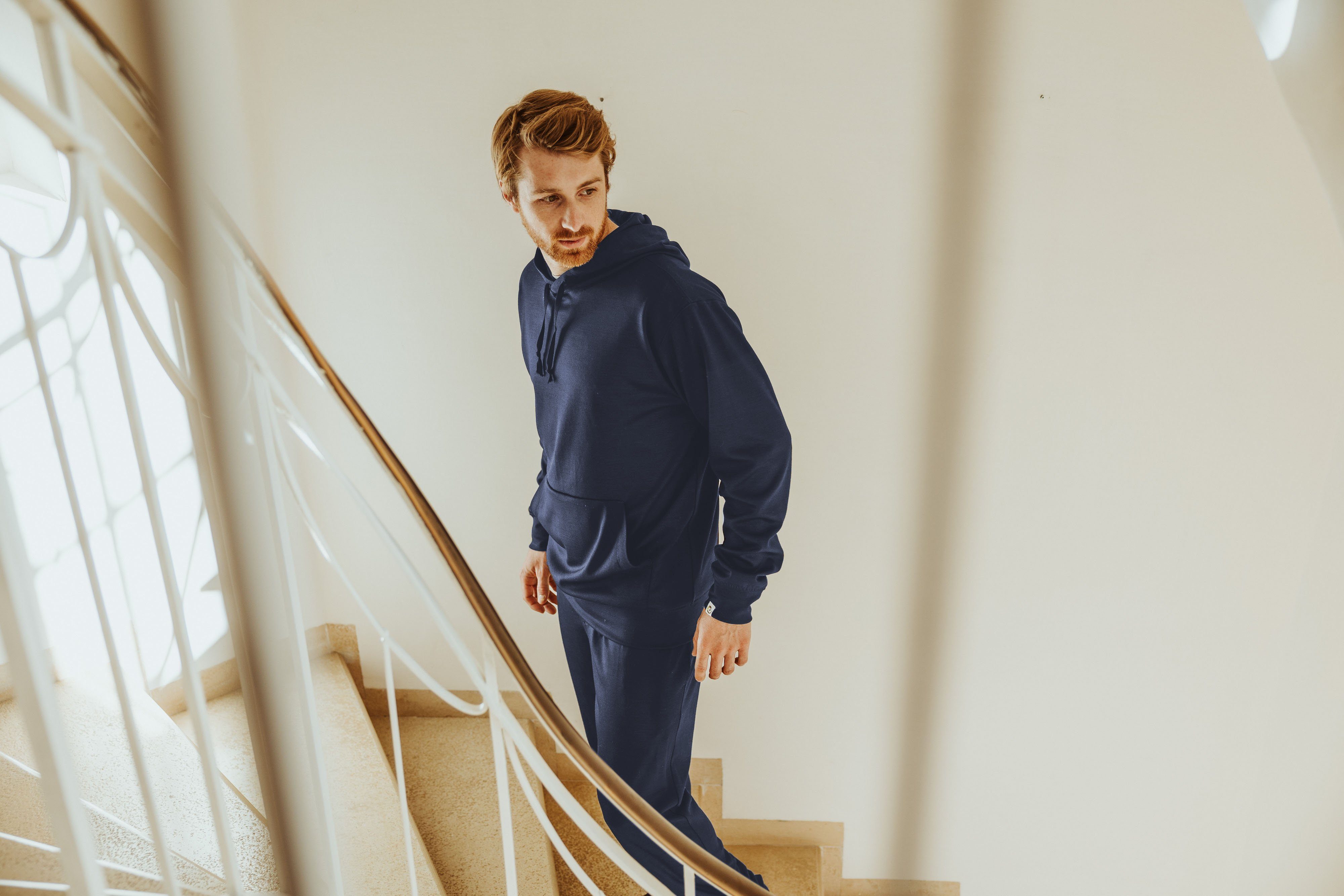 Kaipara - Merino Sportswear Kapuzensweatshirt URBAN Merino Hoody Herren 270 extrawarm (1-tlg) Made in Germany, aus reiner Merinowolle