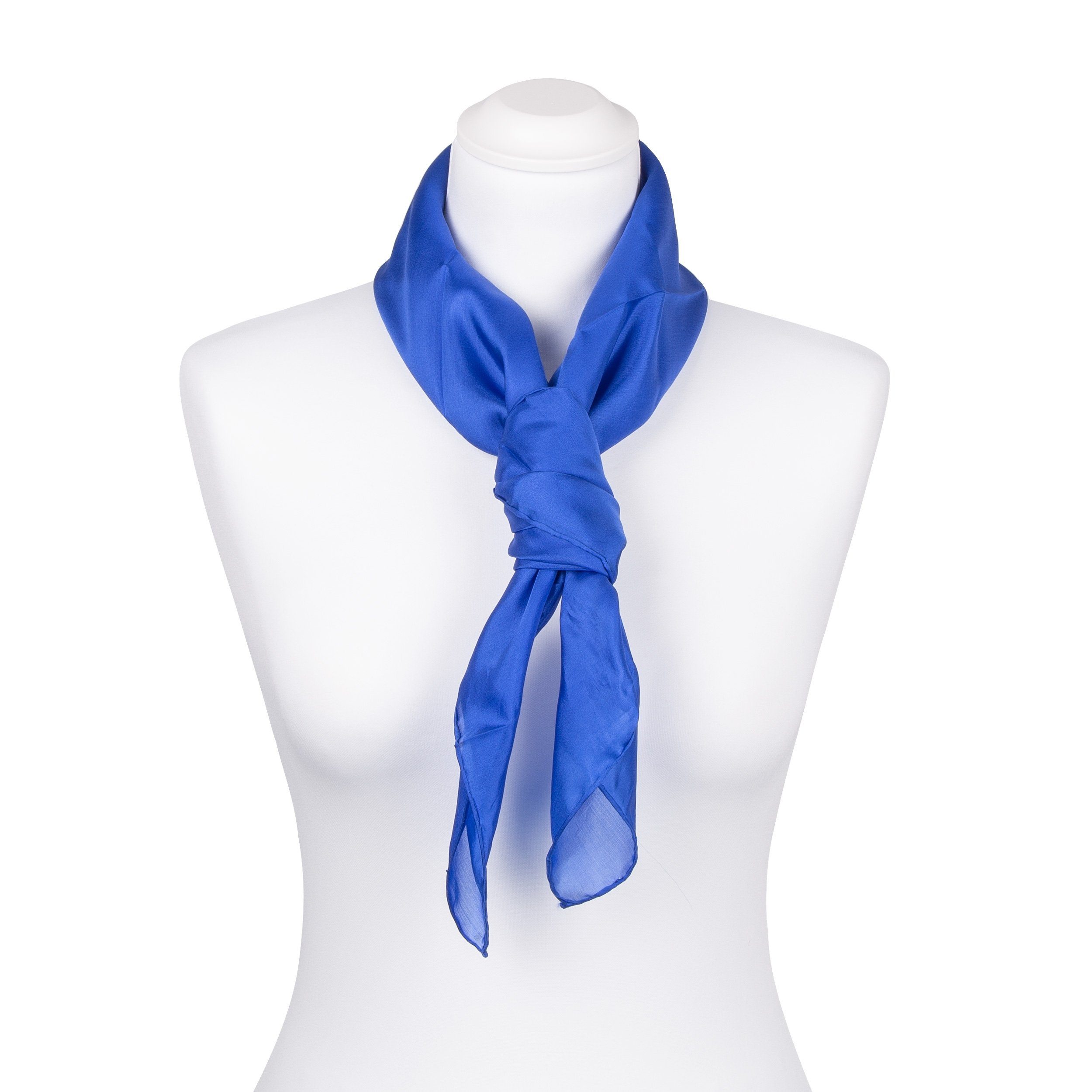 Seidentuch Seidentuch Halstuch Schal Royalblau