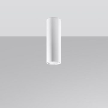 famlights Deckenspot, Deckenspot Lale in Weiß GU10 200mm, keine Angabe, Leuchtmittel enthalten: Nein, warmweiss, Deckenstrahler, Deckenspot, Aufbaustrahler
