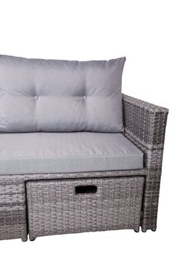 Gravidus Gartenlounge-Set Lounge-Sofa MALTA Couch Gartensofa Sofa Set Terrasse