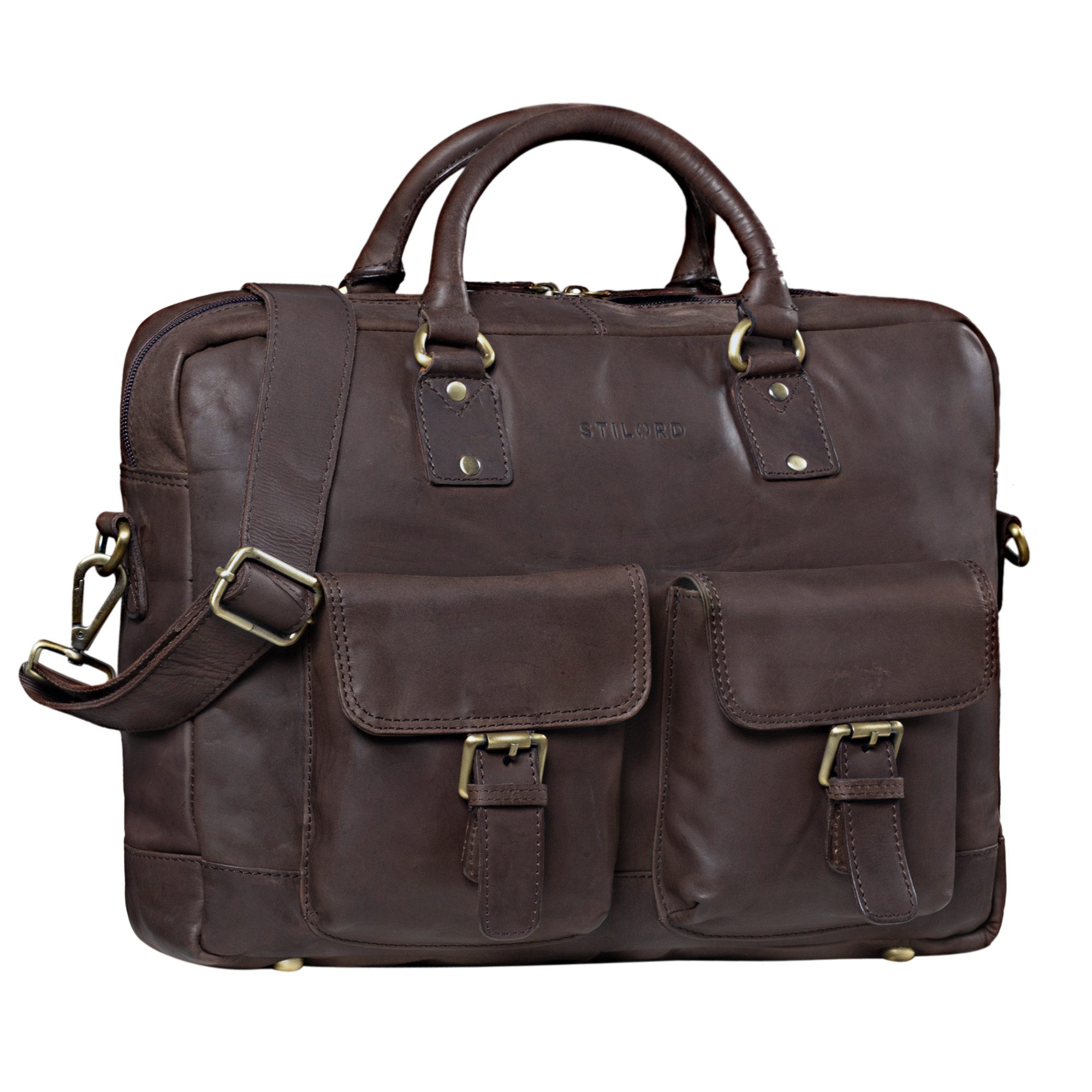 Aktentasche "Noam" Businesstasche Leder Herren Damen
