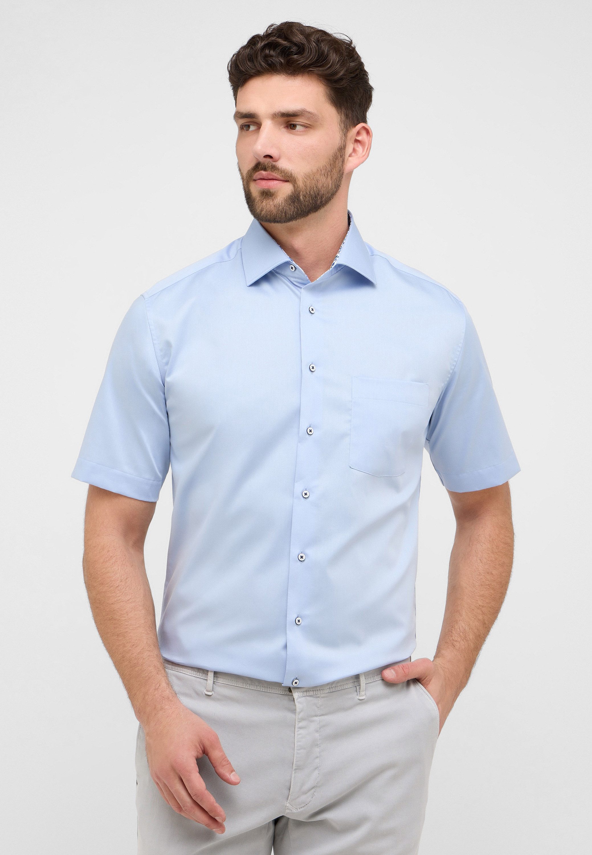 Eterna Kurzarmhemd MODERN FIT NON IRON günstig online kaufen