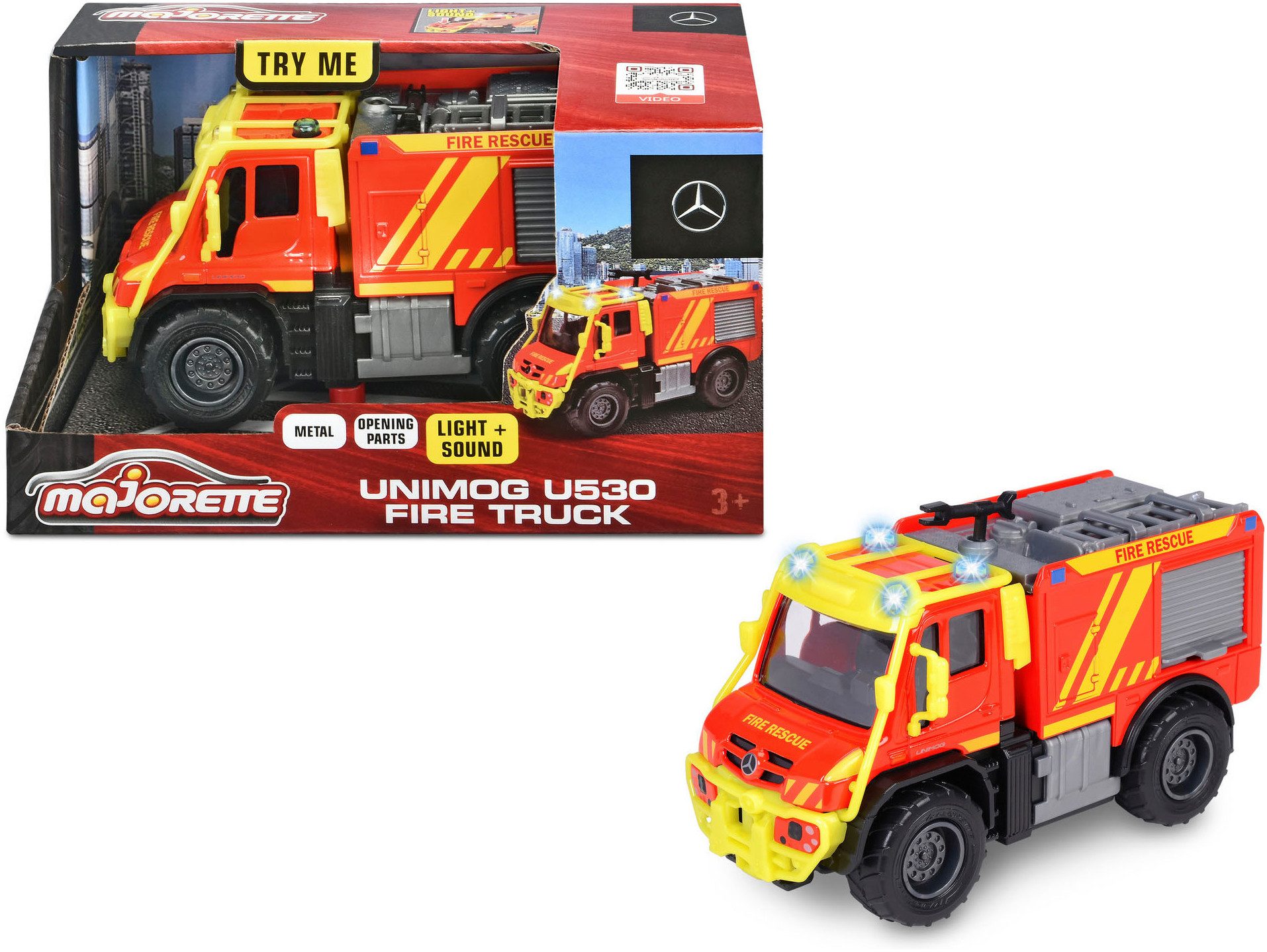 majORETTE Spielzeug-Feuerwehr Unimog U530 Fire Truck, günstig online kaufen