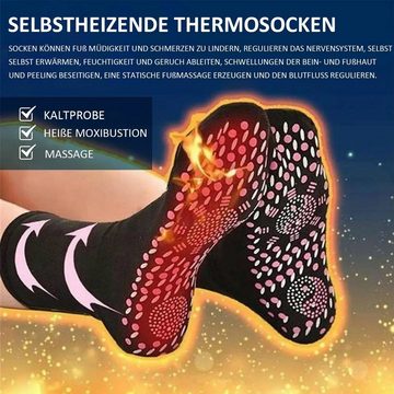 Daisred Gesundheitssocken 2 Paar Beruhigende Selbsterwärmende Skid Thermosocken (2-Paar)