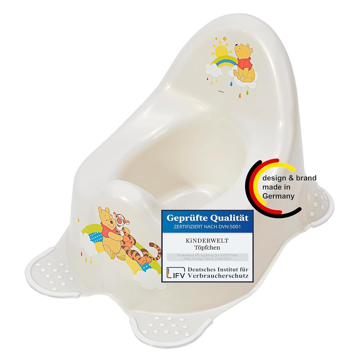 KiNDERWELT Горшки Winnie Pooh stabiler Babytopf Anti-Rutsch-Funktion