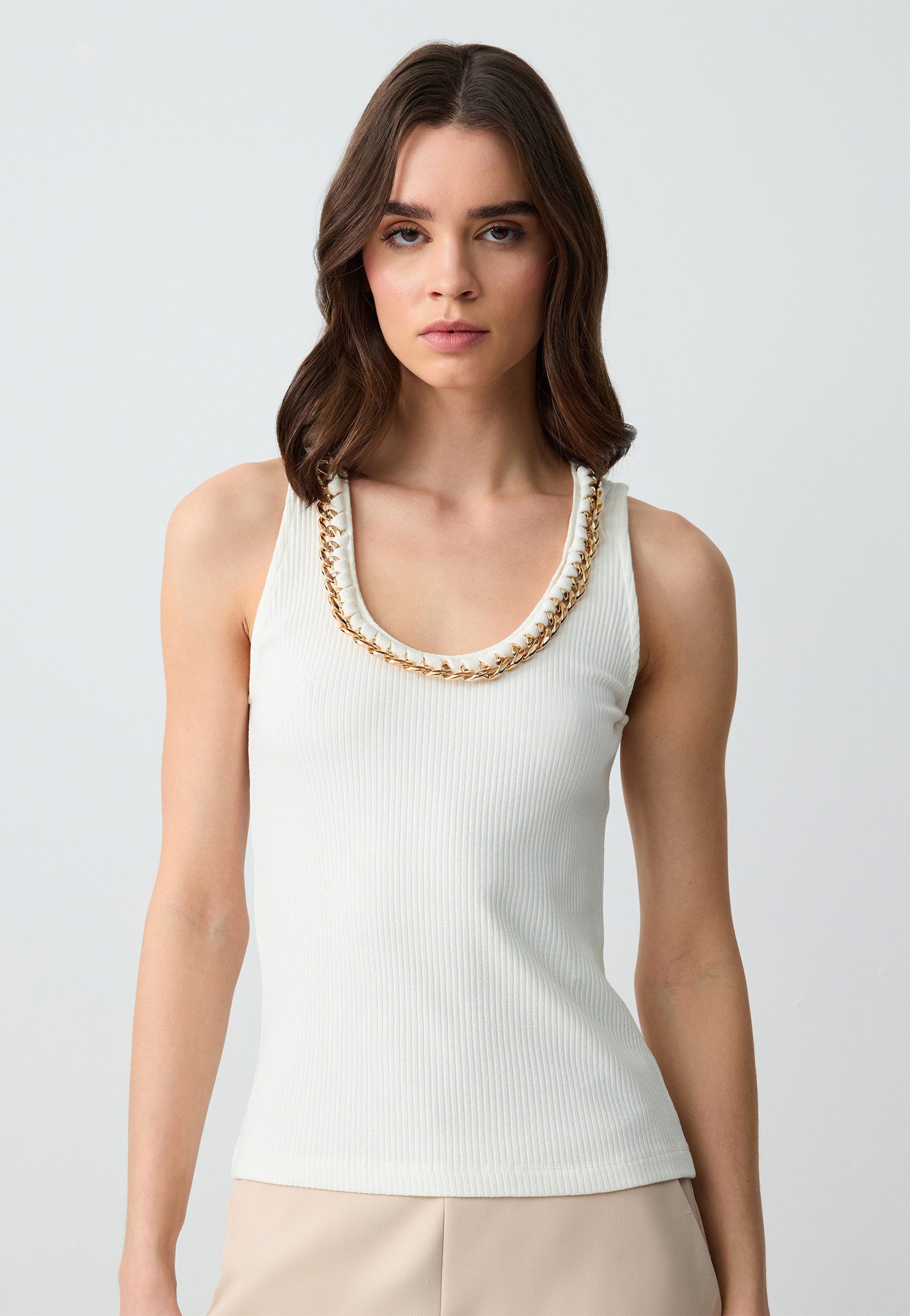 Jimmy Key Blusentop Schlank geschnittene Strickbluse günstig online kaufen