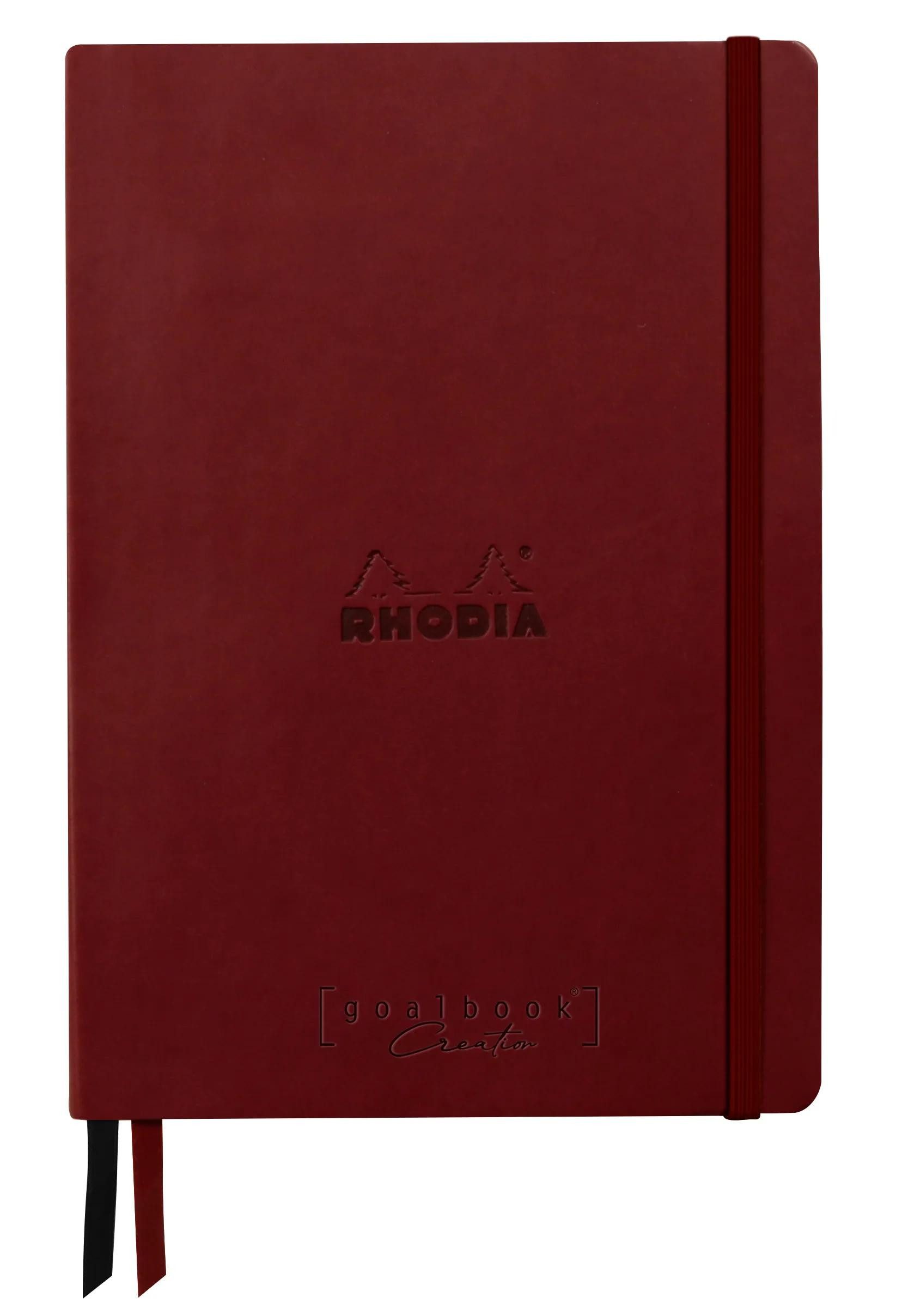 Rhodia Einsteck-Fotoalbum Goalbook A5 Umschlag, 80 Bl glattes, kariert/dot 120g, Weinrot 194442C, Rhodia, Blöcke, Hefte und Notizbücher
