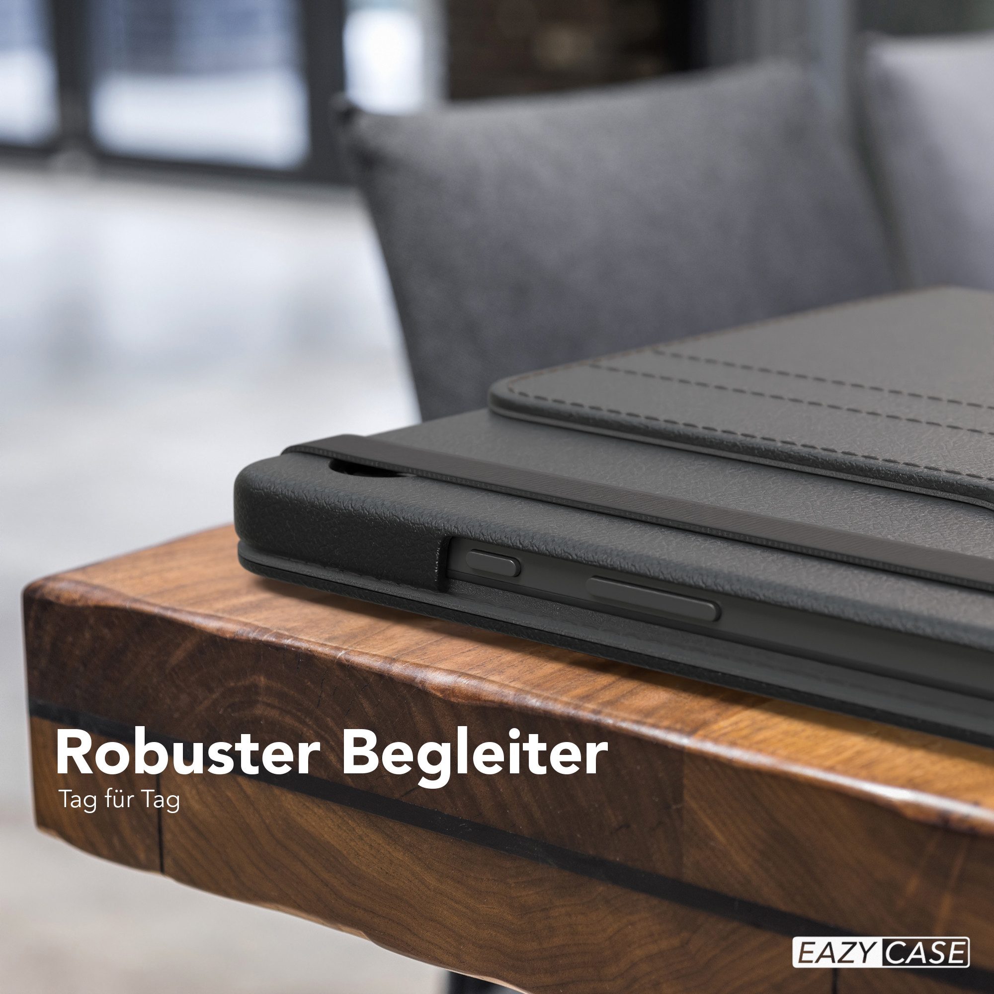 EAZY CASE Tablet-Hülle Rotation Case für Galaxy Tab A9 Plus Rotationcase 11 Zoll, Hülle 360° drehbar mit Standfunktion Etui Anti-Kratz Tasche Schwarz – Bild 2 von 5