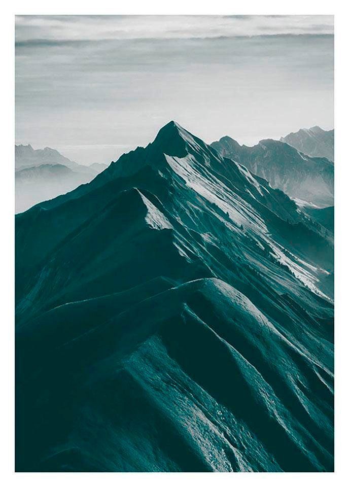 Komar Poster Mountains Top, Natur (1 St), Kinderzimmer, Schlafzimmer, Wohnzimmer | Poster
