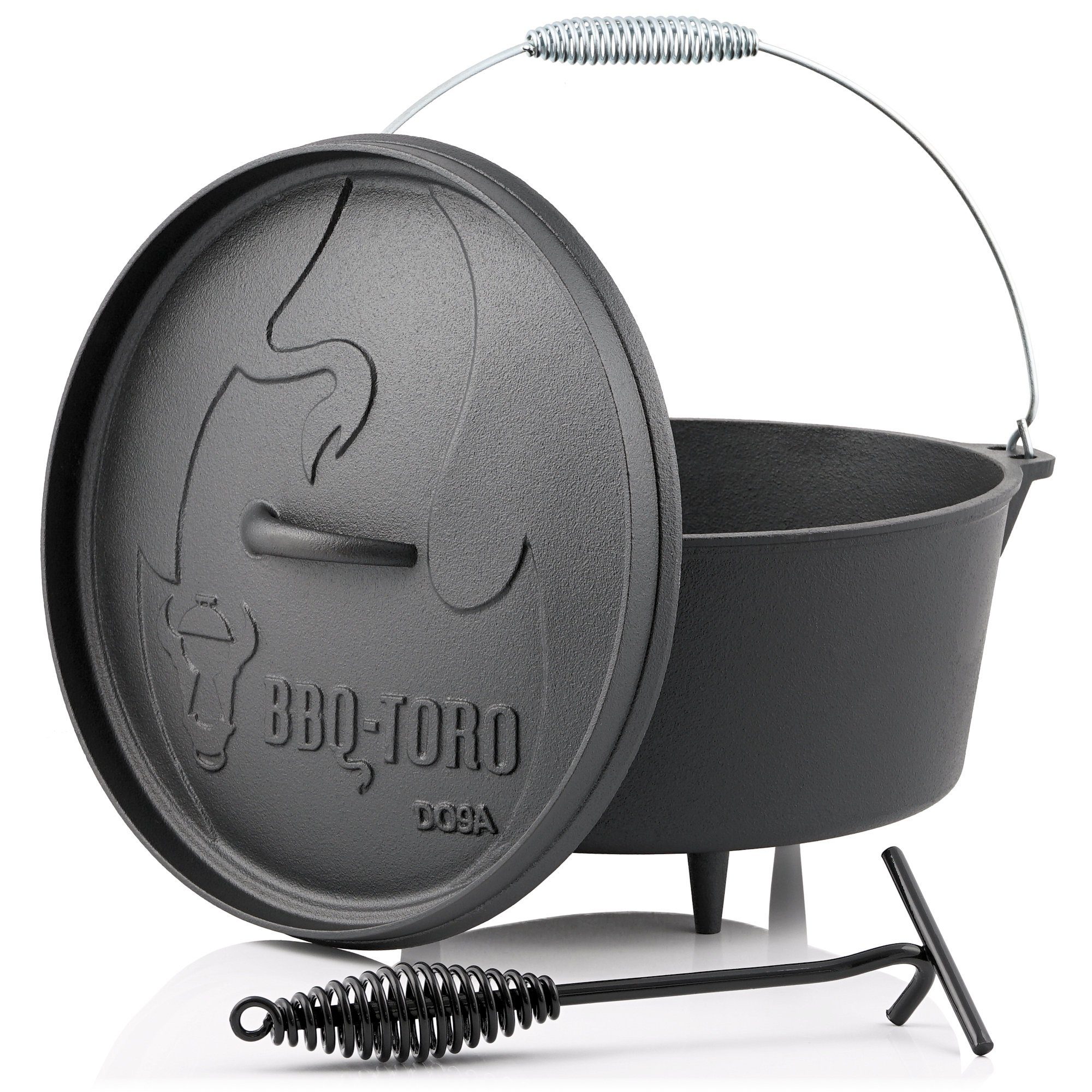 BBQ-Toro Feuertopf »BBQ-Toro Dutch Oven DO9A, 7,2 L Alpha Gusseisen Kochtopf,  Gusstopf« online kaufen | OTTO