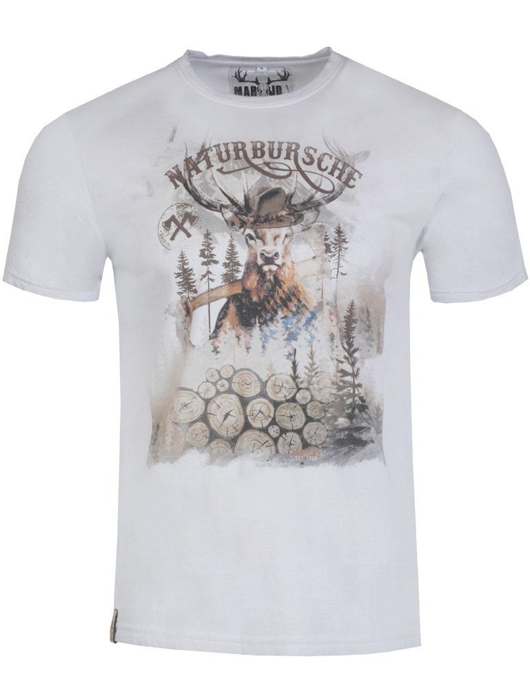 MarJo T-Shirt Herren Trachtenshirt 'Guido' mit günstig online kaufen
