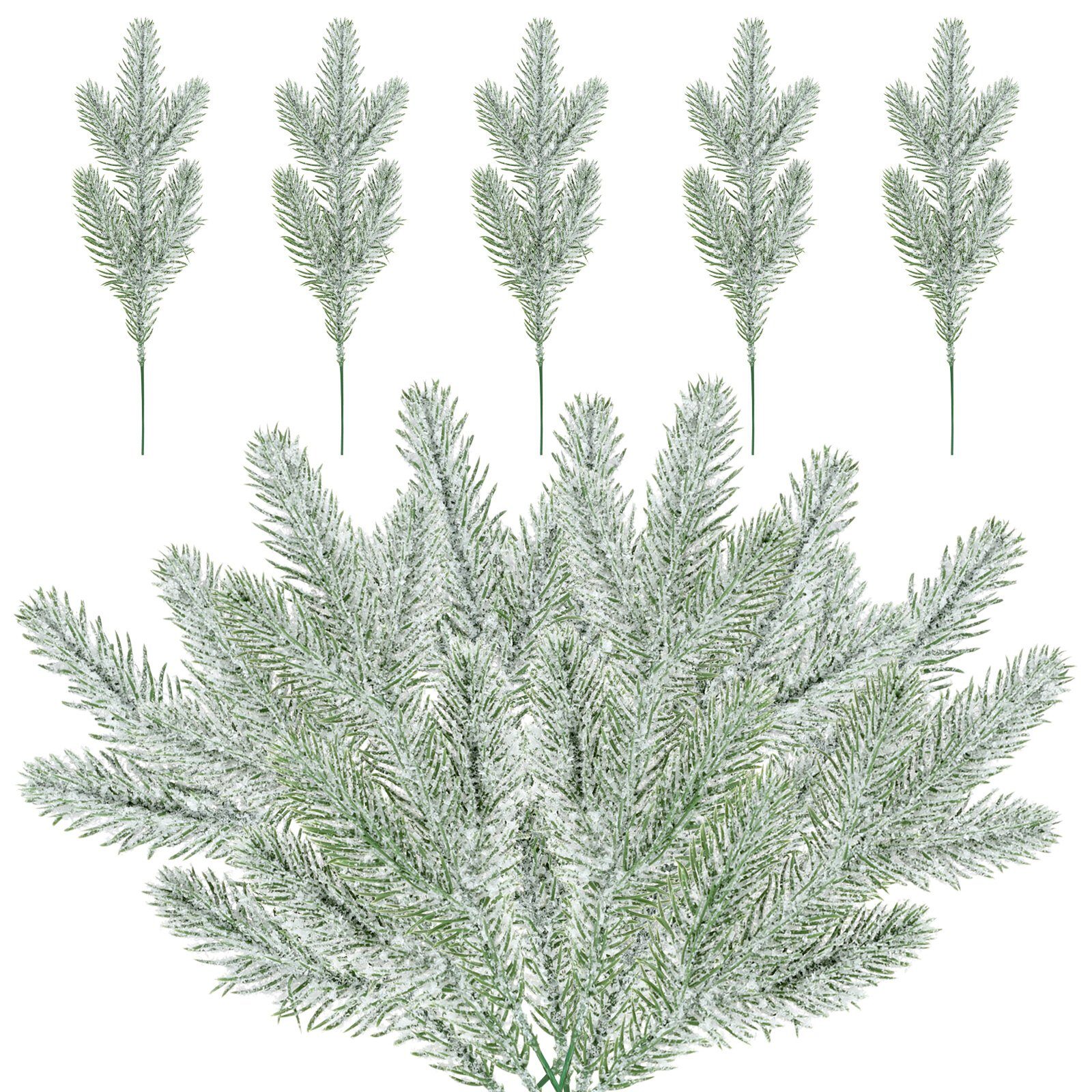 Kunstkranz 5 Stück 25 cm Weihnachtsbaum Zubehör künstliche