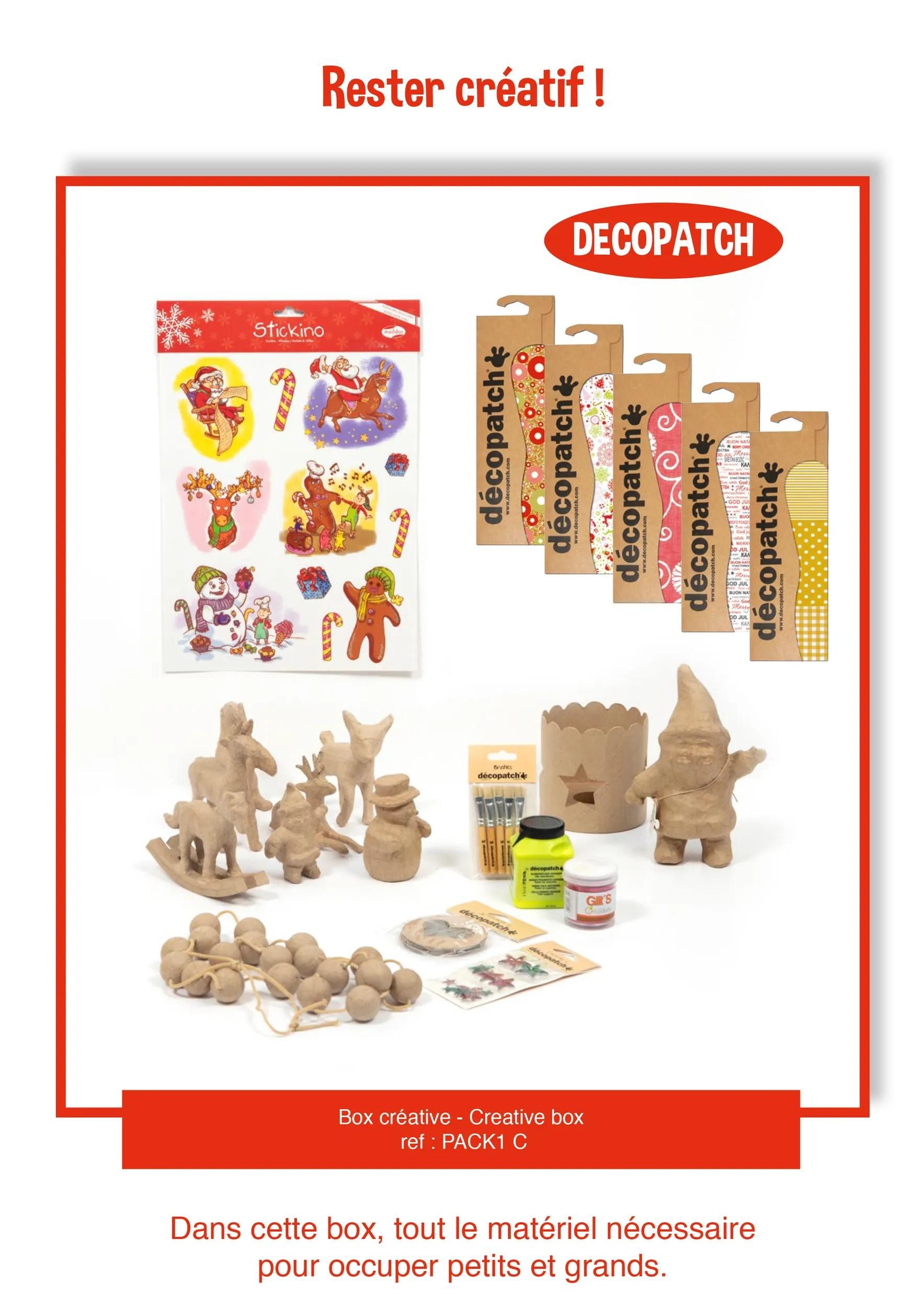 Avenue Mandarine Modelliermasse Pack Multi Activity Deko DIY Weihn PACK1C, My Mandarine