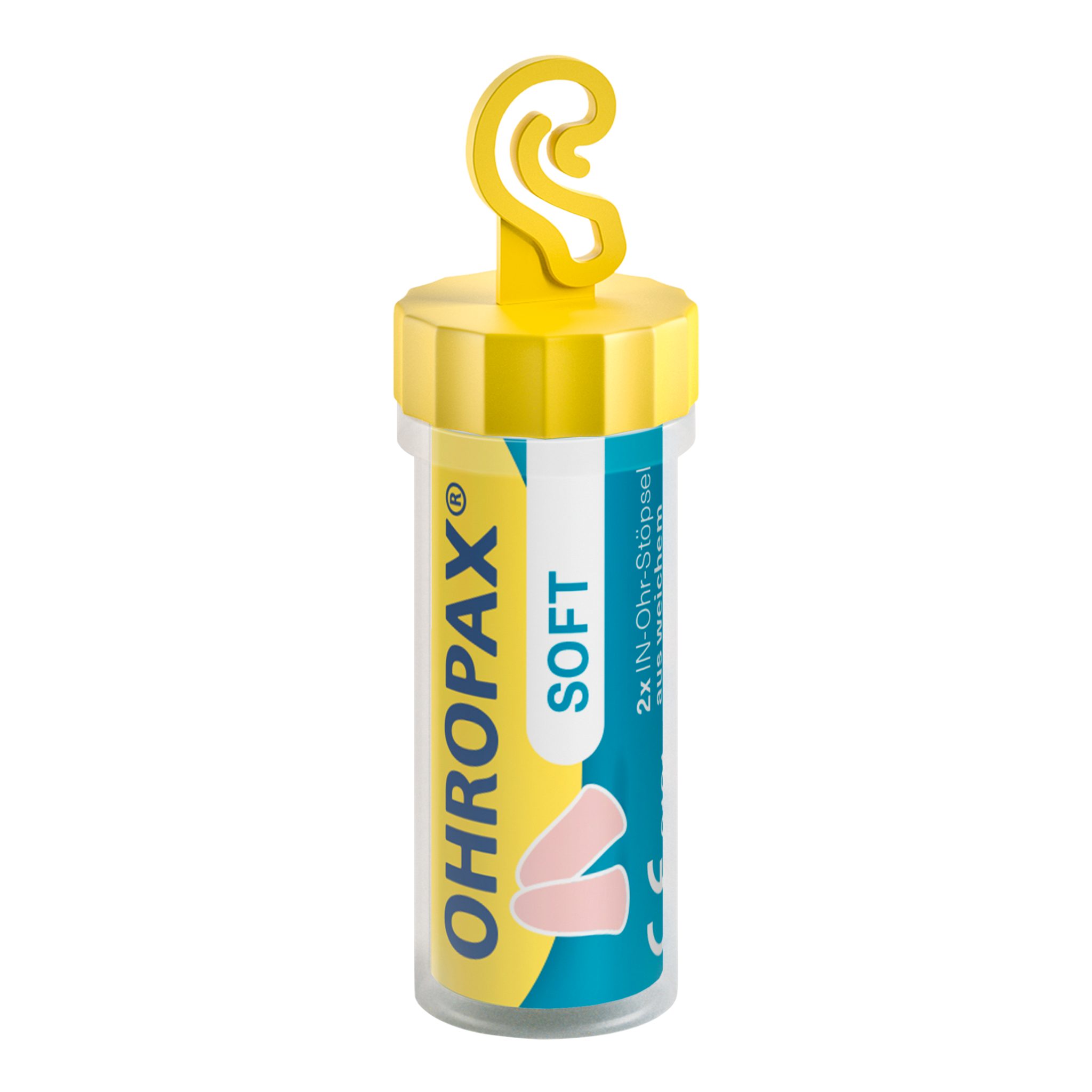 OHROPAX Gehörschutzstöpsel OHROPAX Soft Ohrstöpsel, 2 St., Schaumstoff-Gehörschutz