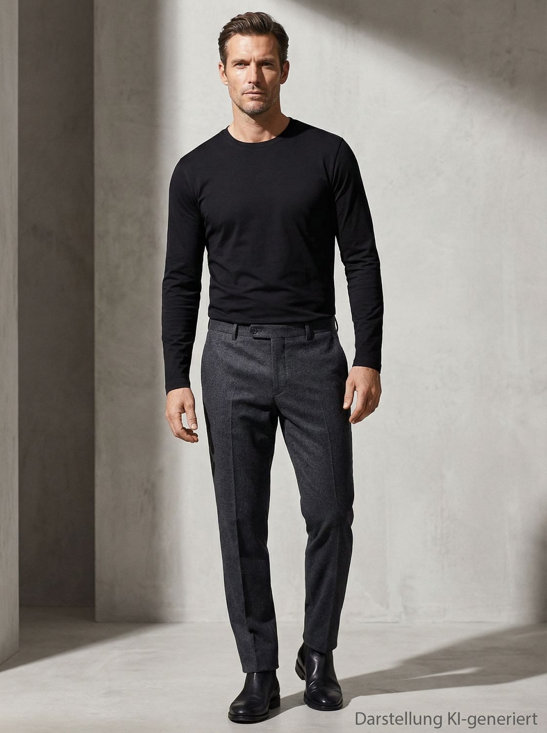 RAGMAN Longsleeve 400180 mit Rundhals-Ausschnitt im 1er, 2er oder 3er SPARPACK