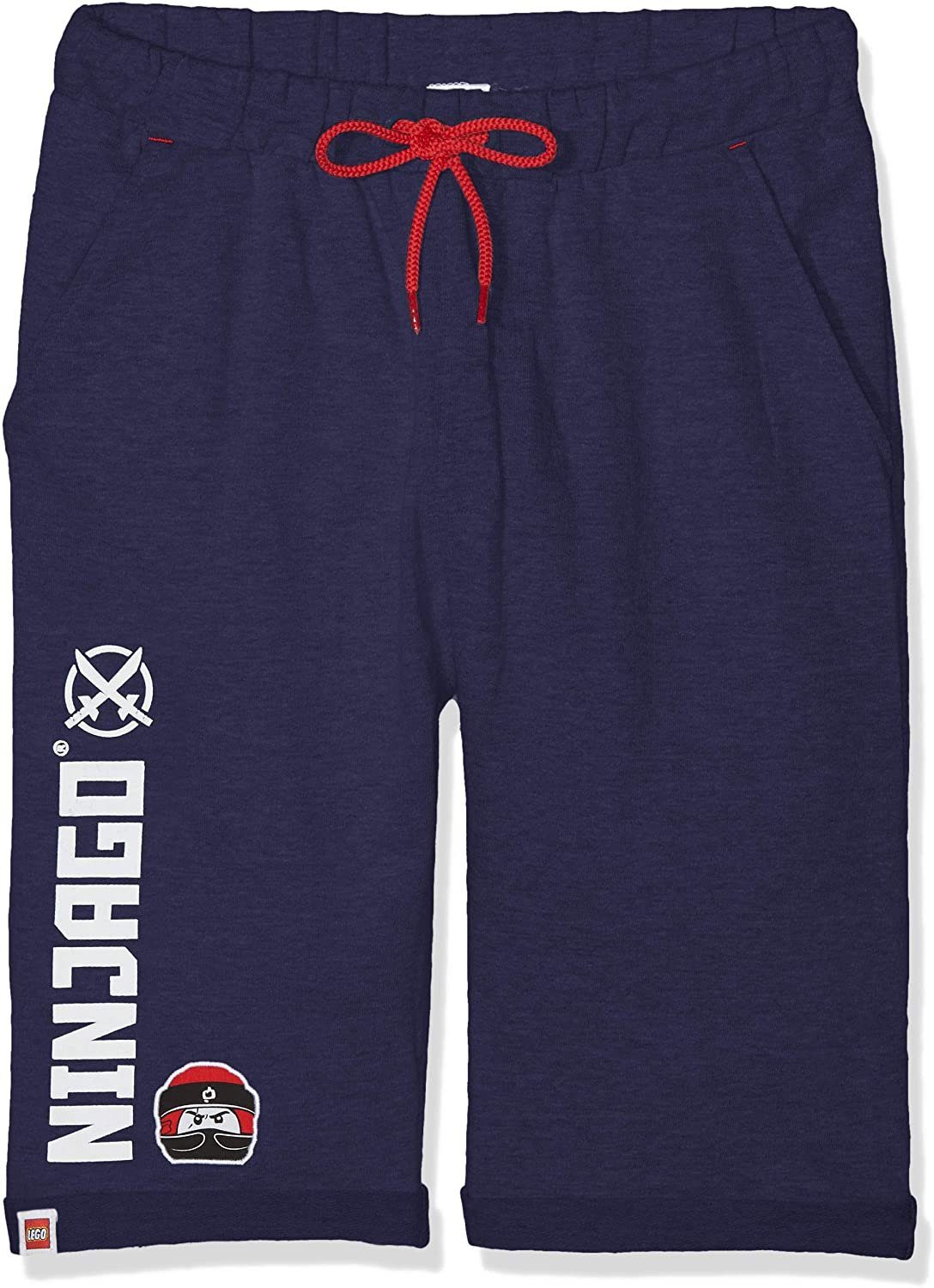 LEGO® Shorts LEGO® NINJAGO Kindershorts kurze Hosen Jungen + Mädchen für Schule, Sport, Kita Dunkelblau Gr.104 116 128 140