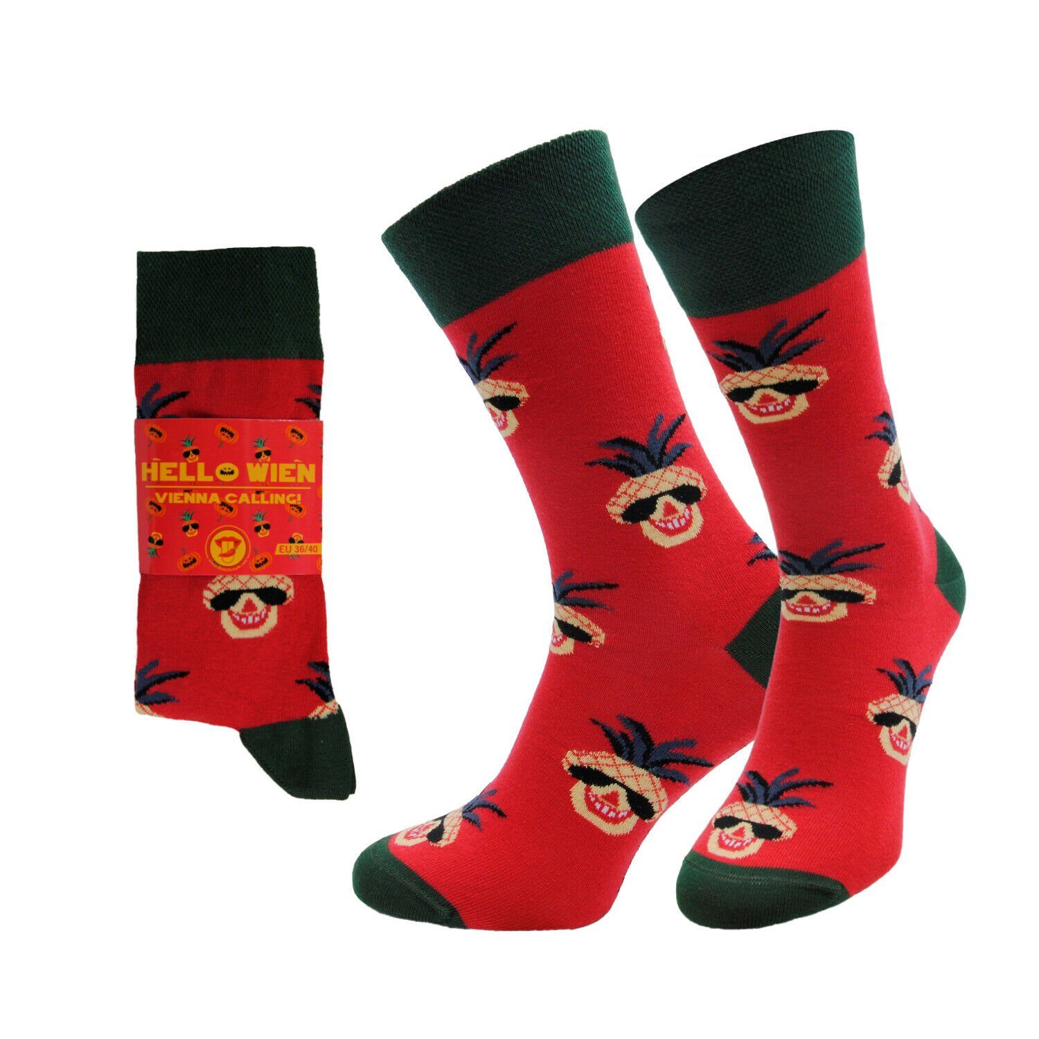 Chili Lifestyle Freizeitsocken HELLO WIEN Lustige günstig online kaufen