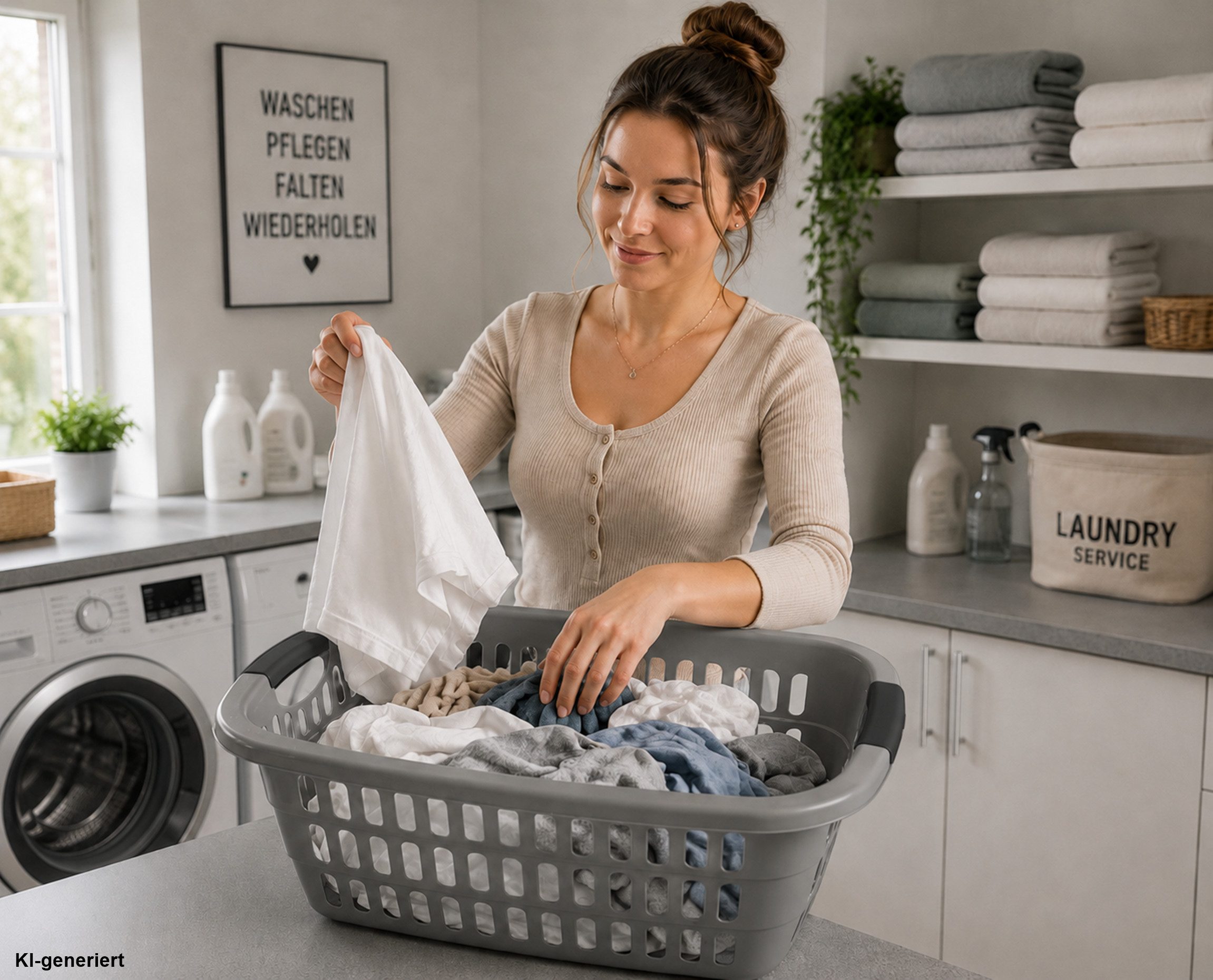 Centi Wäschekorb Wäschewanne Korb Griffen Kunststoff Stabil Robust Plastik