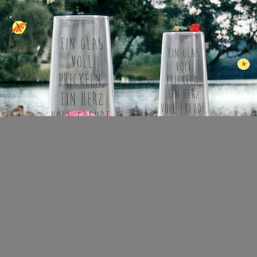 Mr. & Mrs. Panda Sektglas Prickeln Sektglas - Transparent - Geschenk, Geselligkeit, Freude, Sek, Premium Glas, Hochwertige Lasergravur