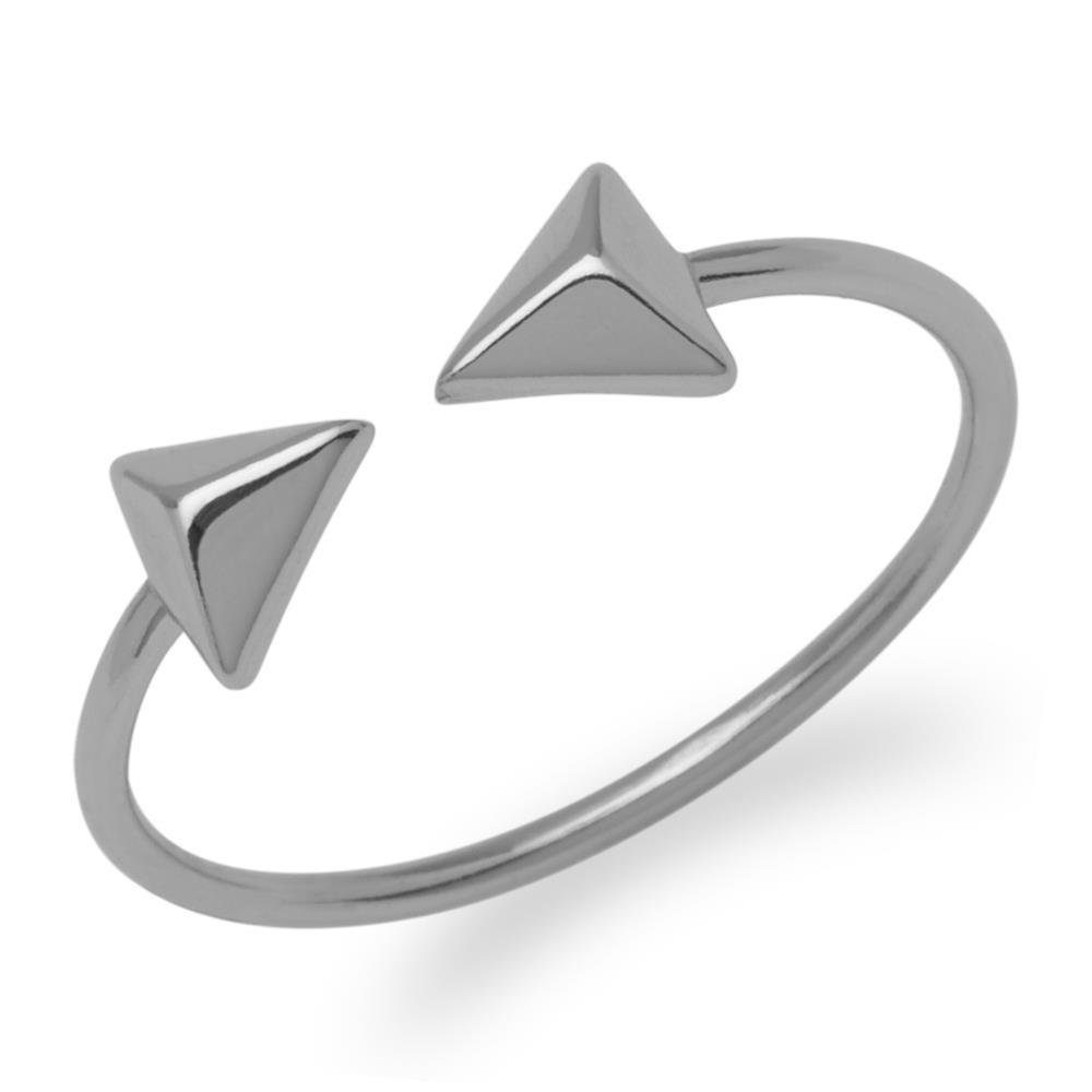 Unique Silberring Silberner Ring Pyramiden 925er Silber SR0298