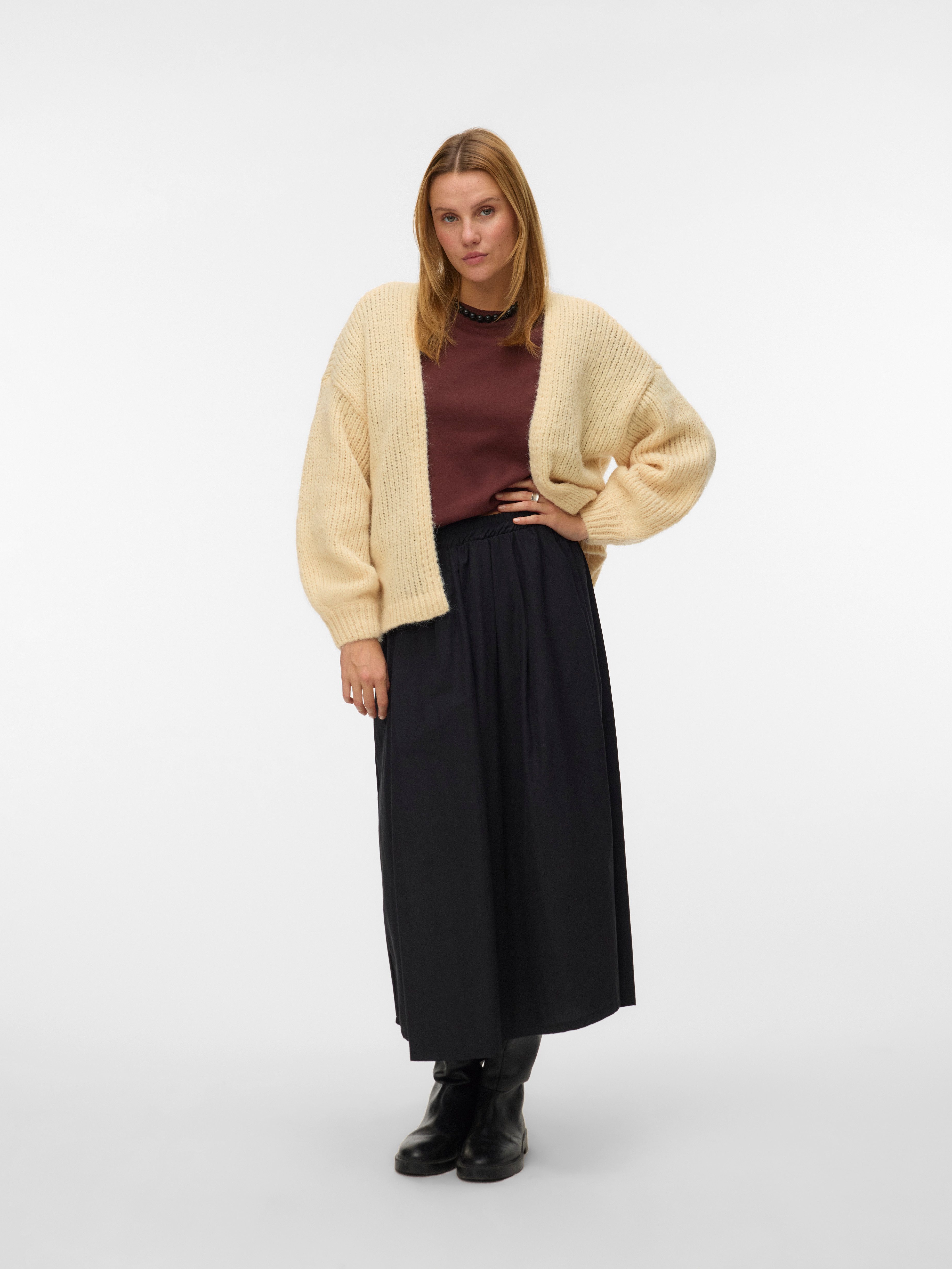 Vero Moda Strickjacke VMMAYBE LS OPEN CARDIGAN GA REP