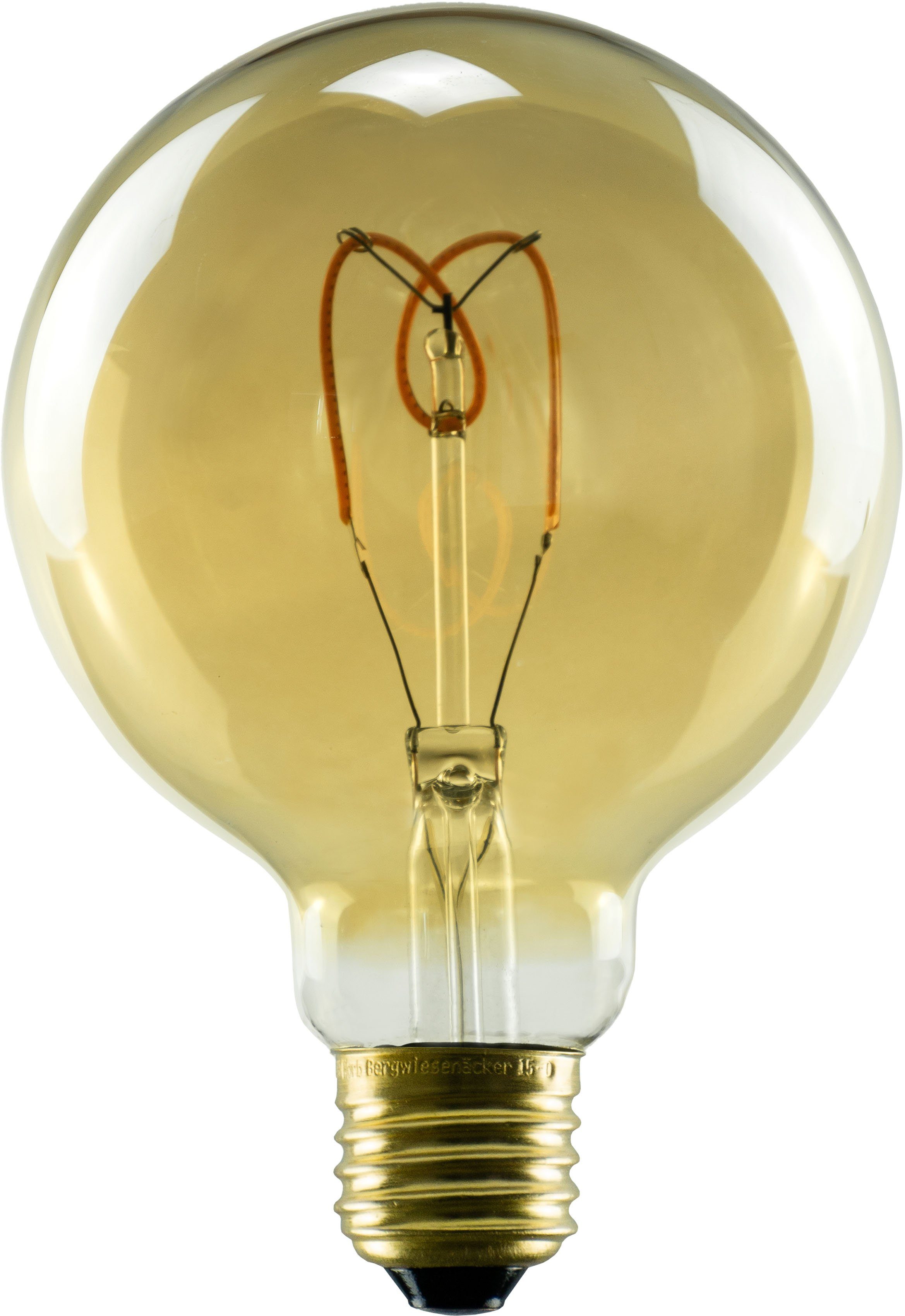 SEGULA LED-Leuchtmittel Soft 95 E27, gold, Line, E27 Warmweiß, 1 St., Soft dimmbar, Globe